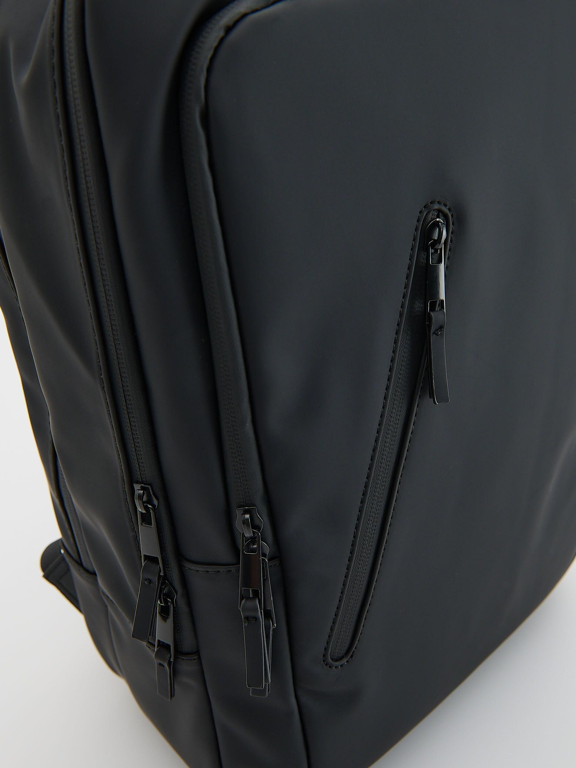 BLACK Backpack with handle, Black, large image number 2
