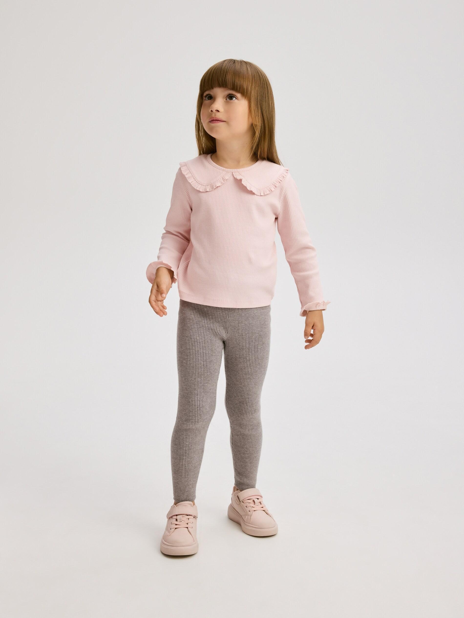 Pink Blouse With Collar, Kids Girls, Pink, large image number 0