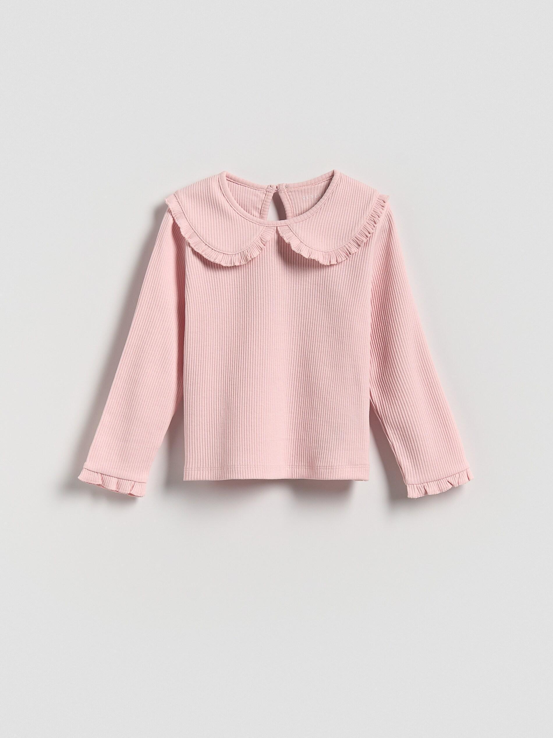 Pink Blouse With Collar, Kids Girls, Pink, large image number 3