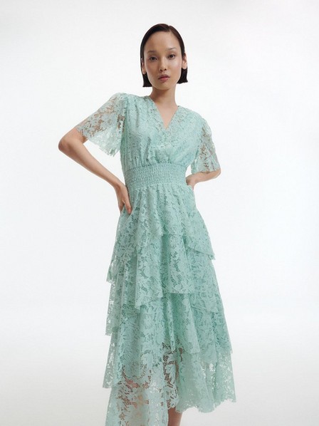 Reserved - Pale Green Lace Dress