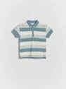 Reserved - navy Stripe polo shirt