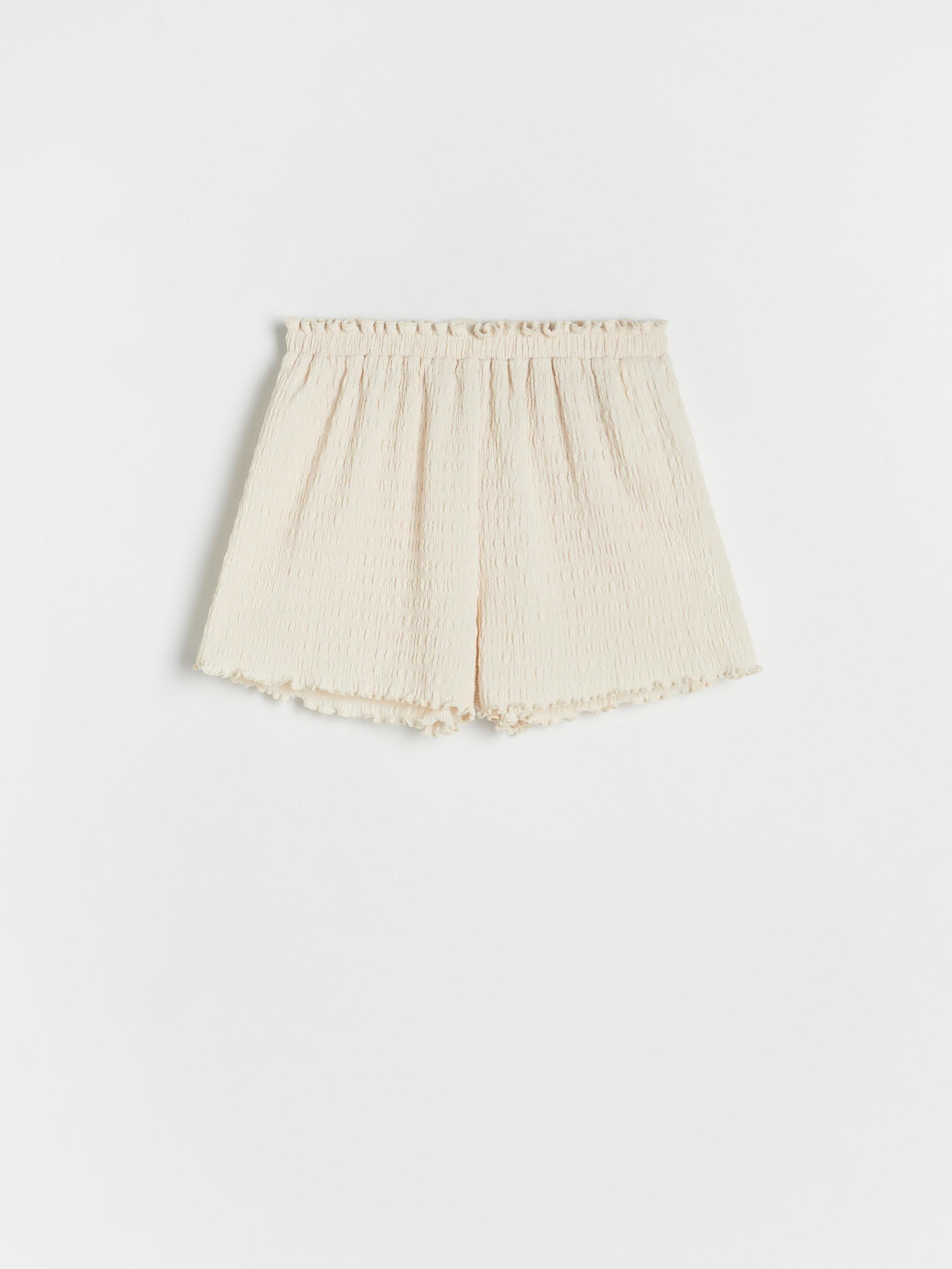 Cream Ruffle Shorts Kids Girls, , large image number 3