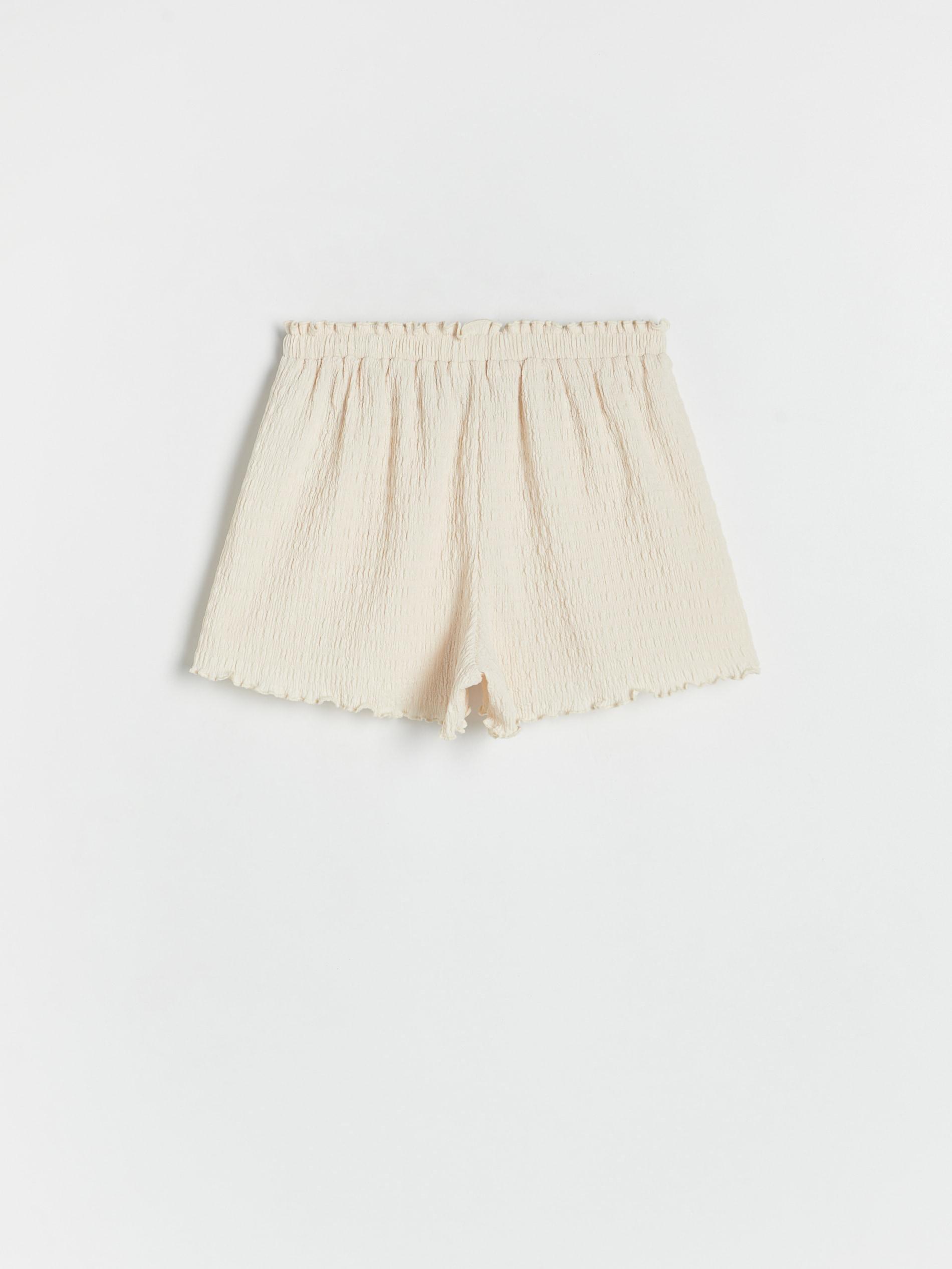 Cream Ruffle Shorts Kids Girls, , large image number 4