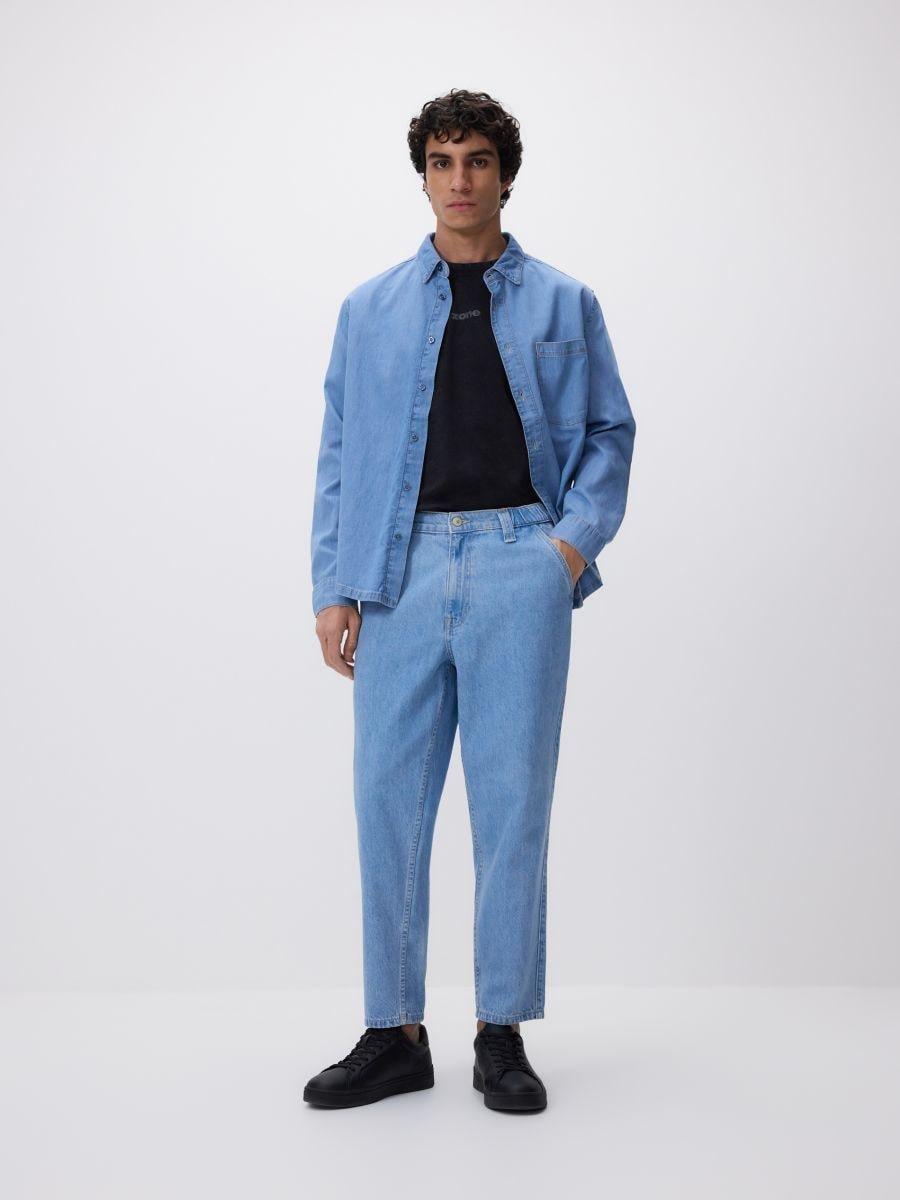 Blue Carrot Fit Jeans, Blue, large image number 0