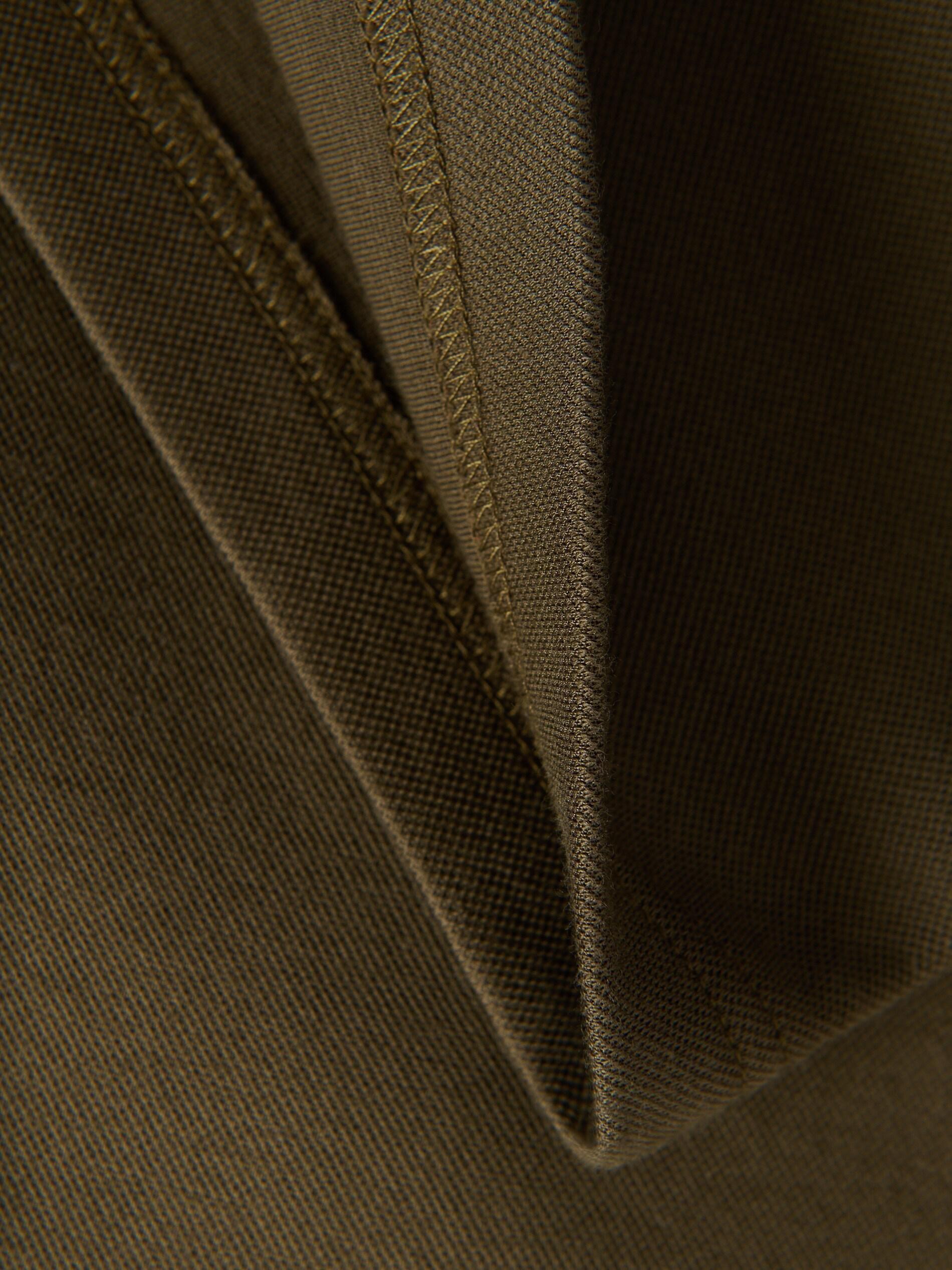 Green Boxy T-Shirt With Cotton Blend, Khaki, large image number 3