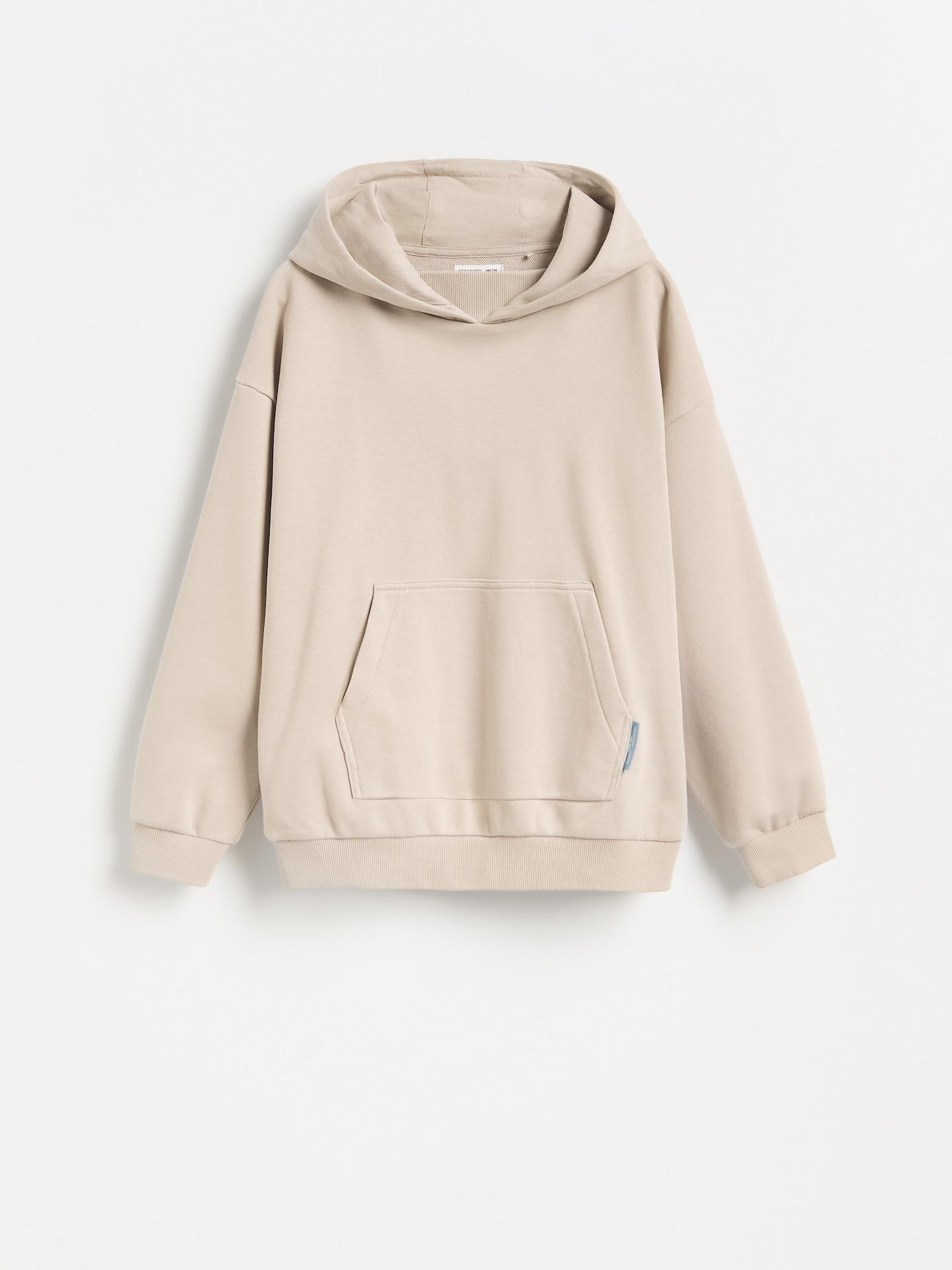 Beige Cotton Rich Sweatshirt With Print, Beige, medium