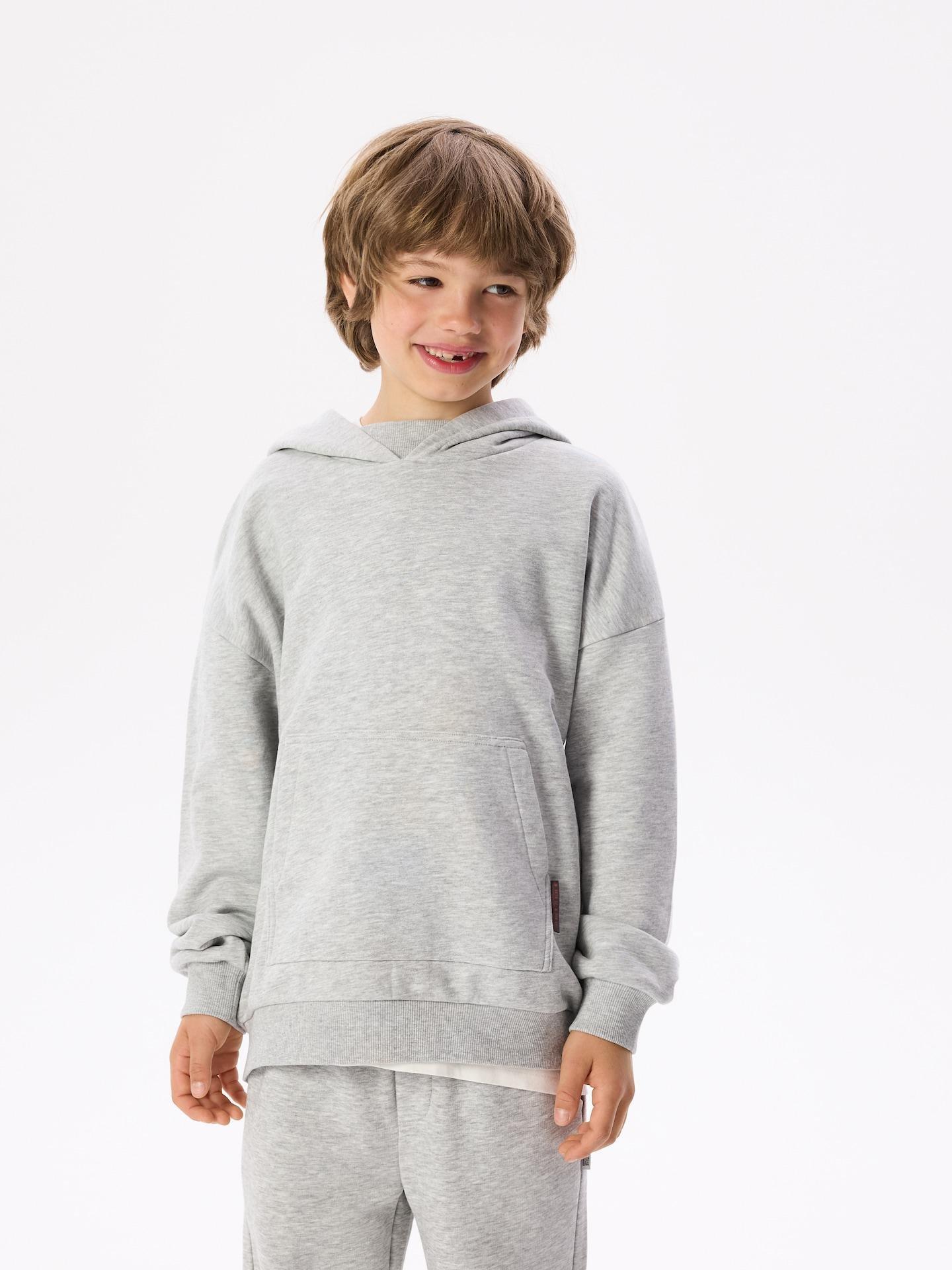 Grey Cotton Rich Sweatshirt With Print, Light grey, large image number 0