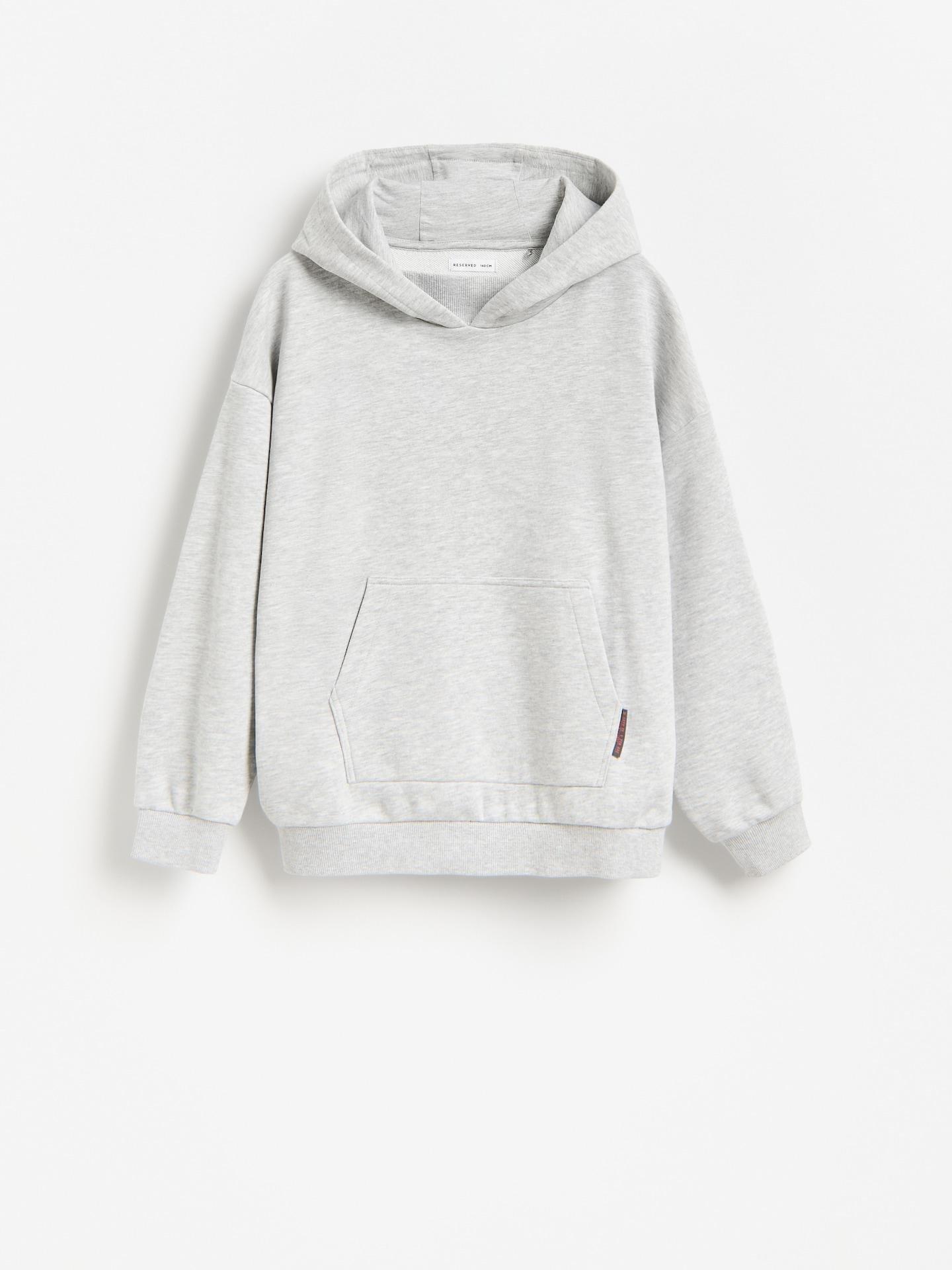 Grey Cotton Rich Sweatshirt With Print, Light grey, medium