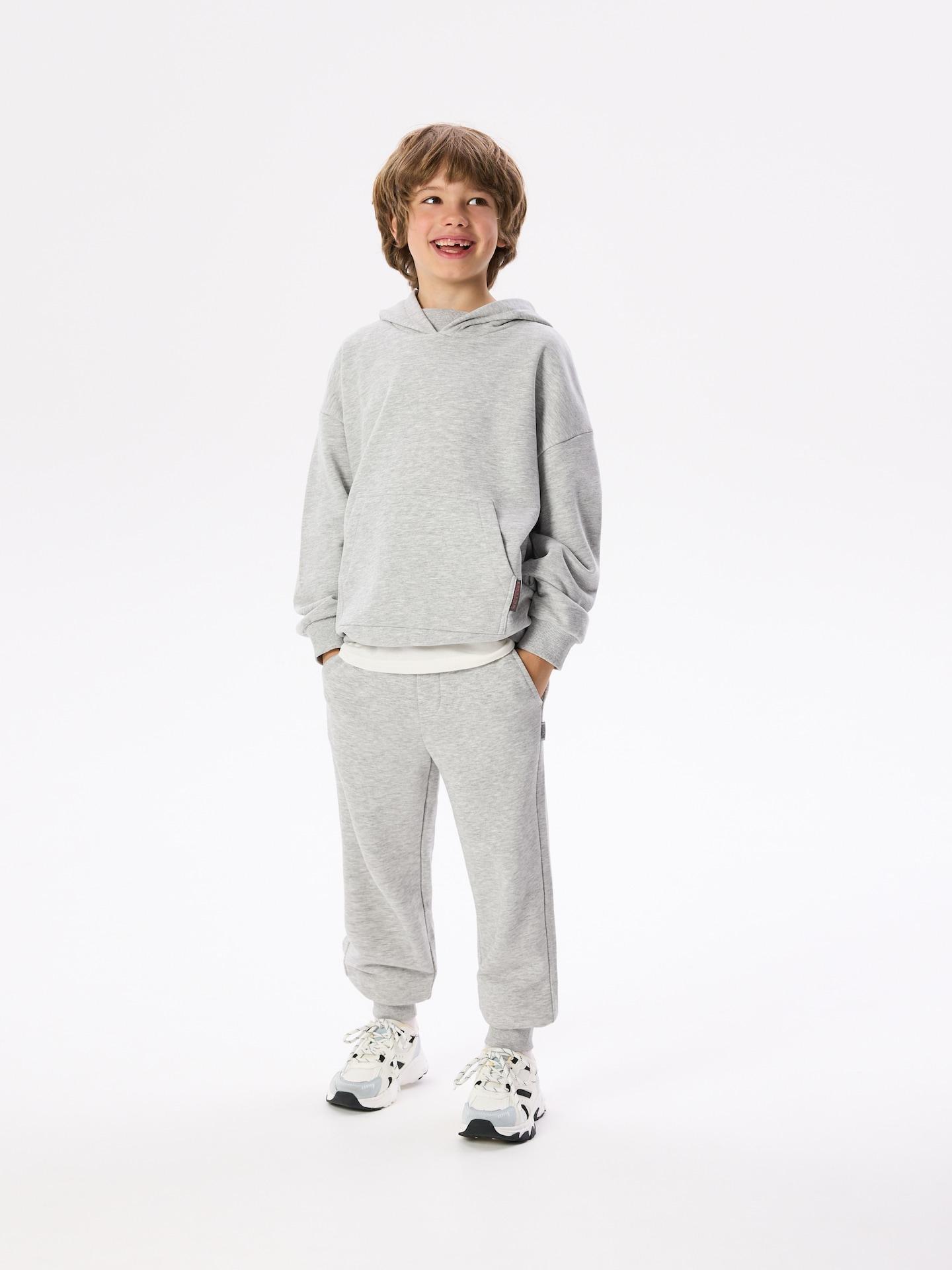 Grey Cotton Rich Sweatshirt With Print, Light grey, large image number 4