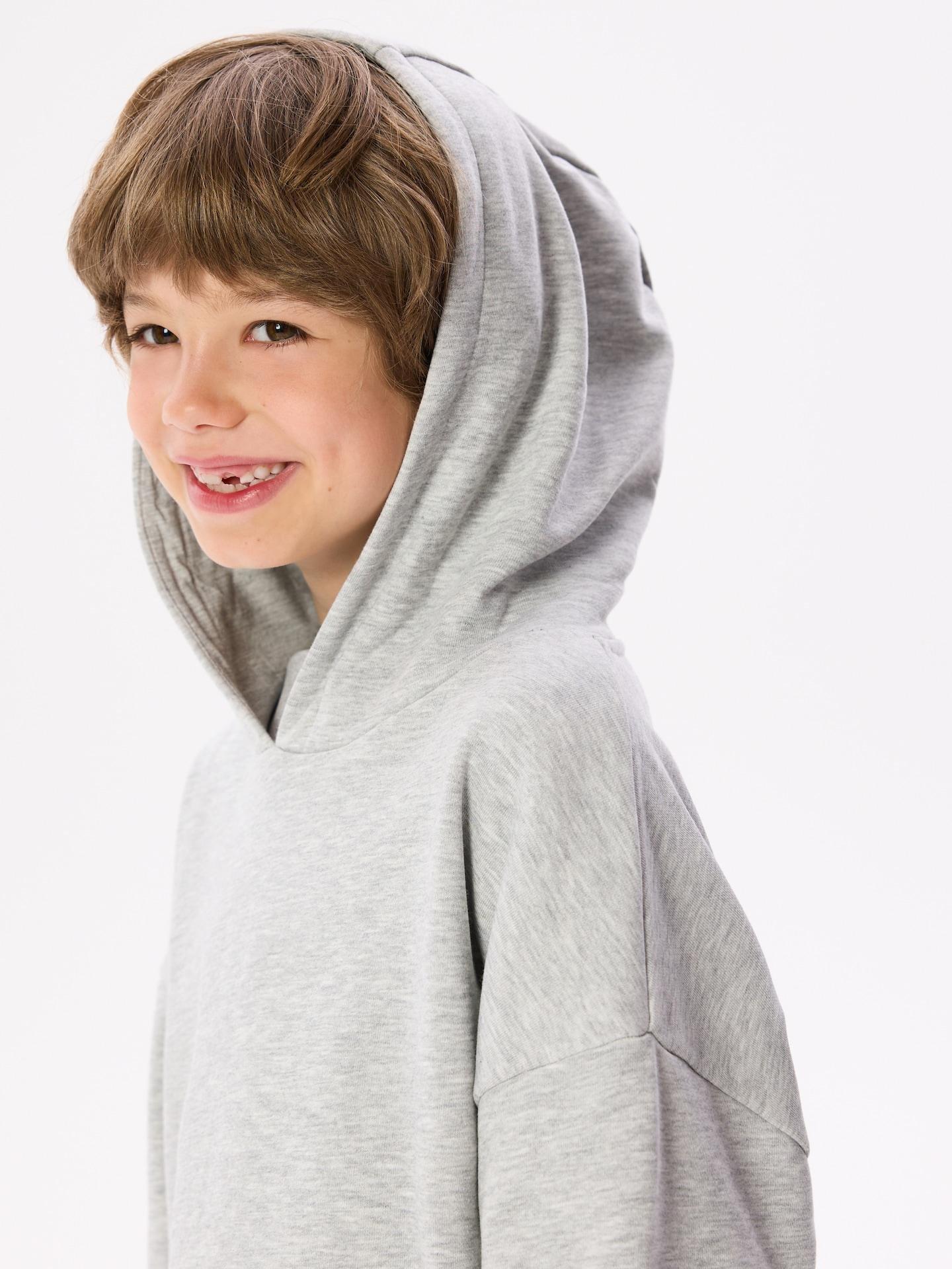 Grey Cotton Rich Sweatshirt With Print, Light grey, large image number 6