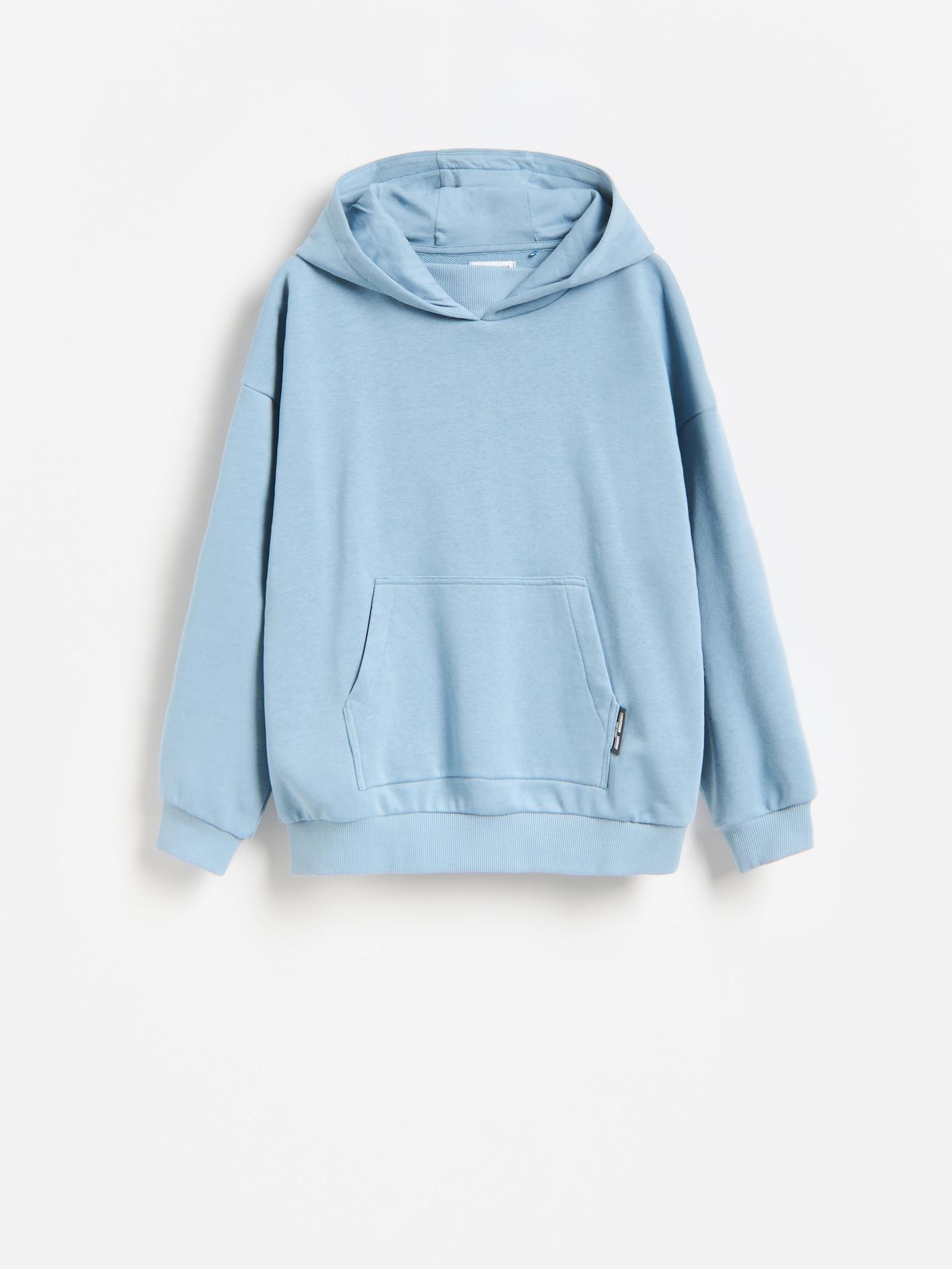 Blue Cotton Rich Sweatshirt With Print, Blue, large image number 0