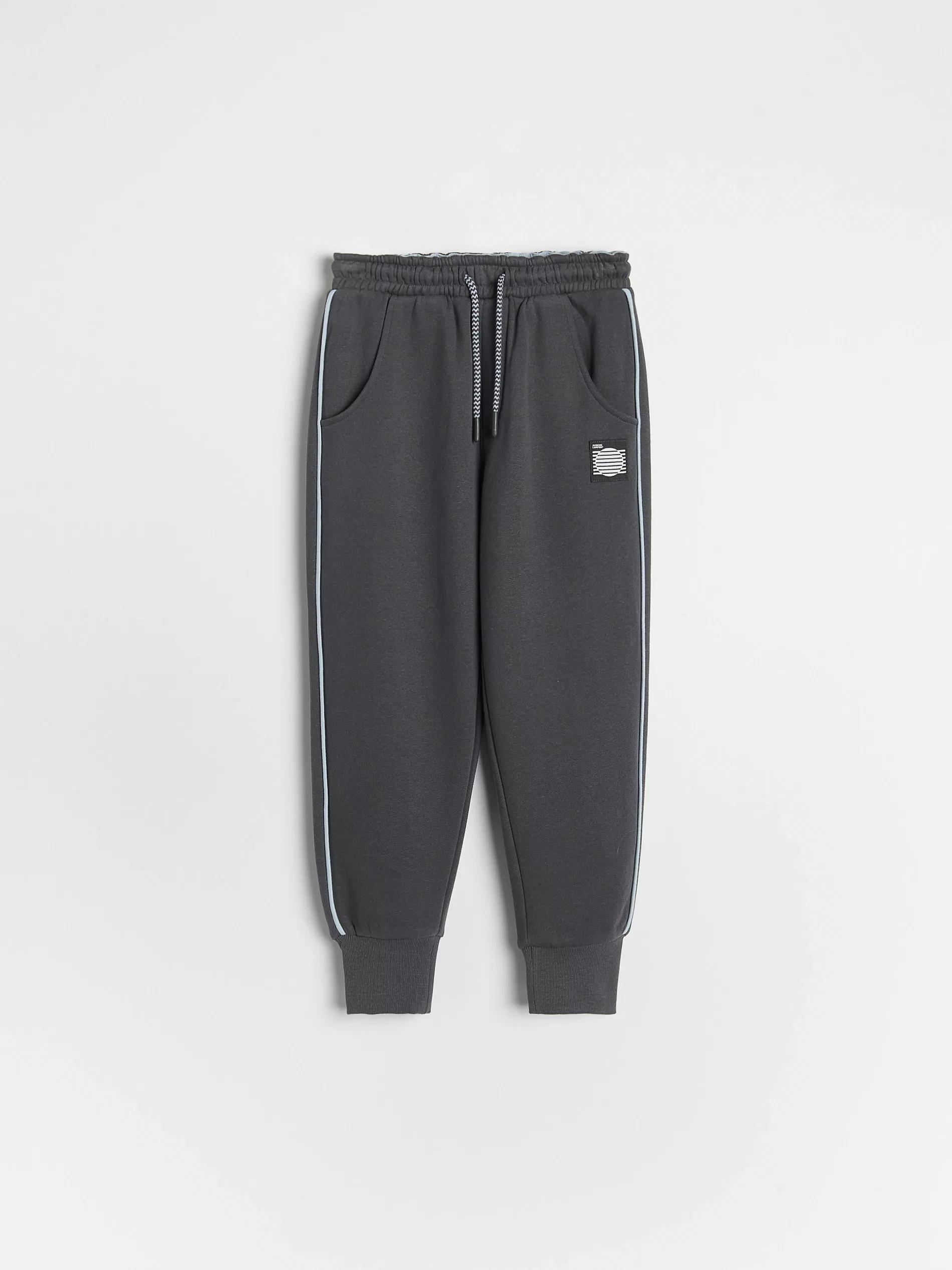 Dark Grey Sweatshirt Joggers With Pockets, Kids Boy, , large image number 1