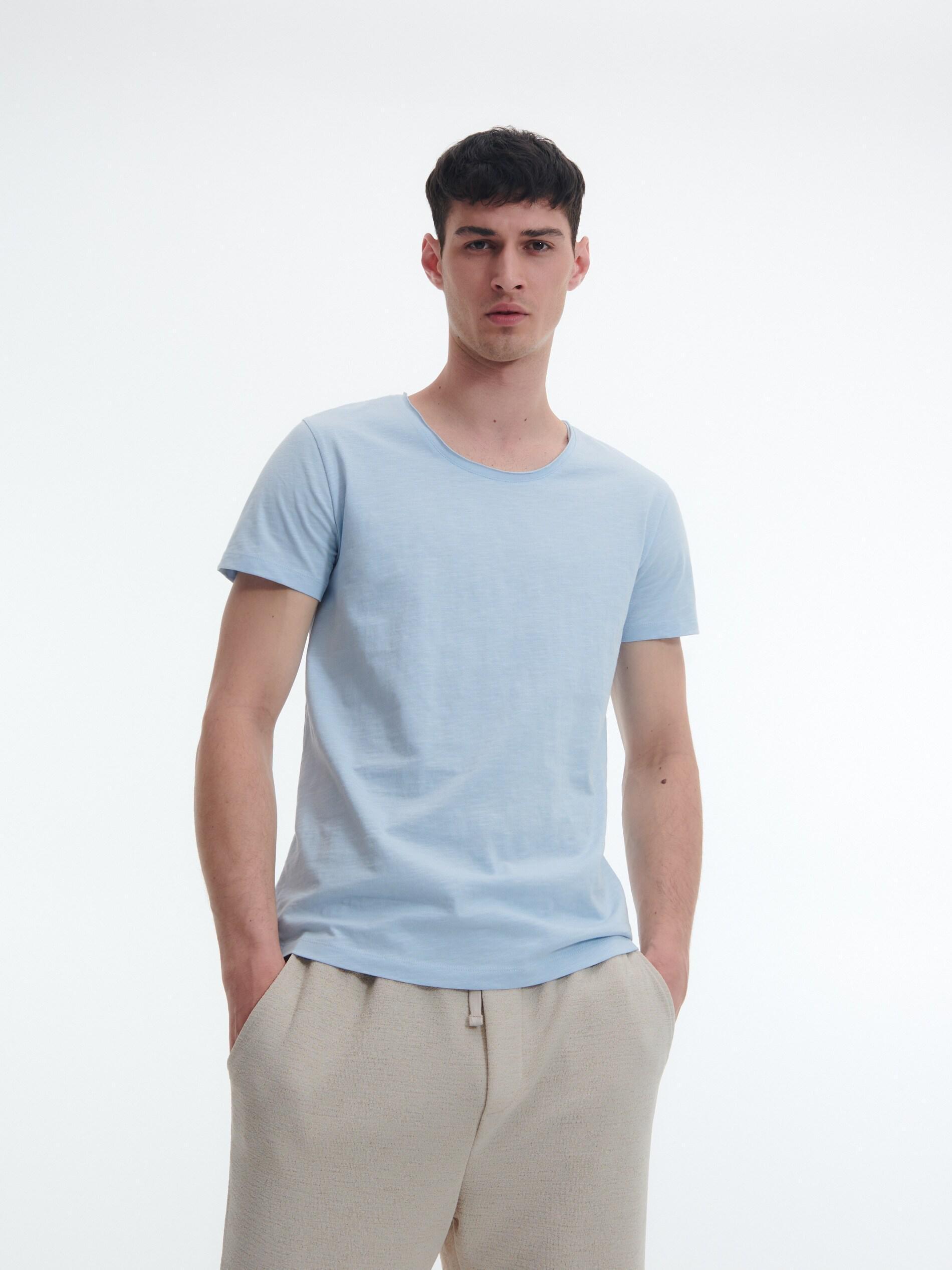 Pale Blue Regular Fit T-Shirt, , large image number 1
