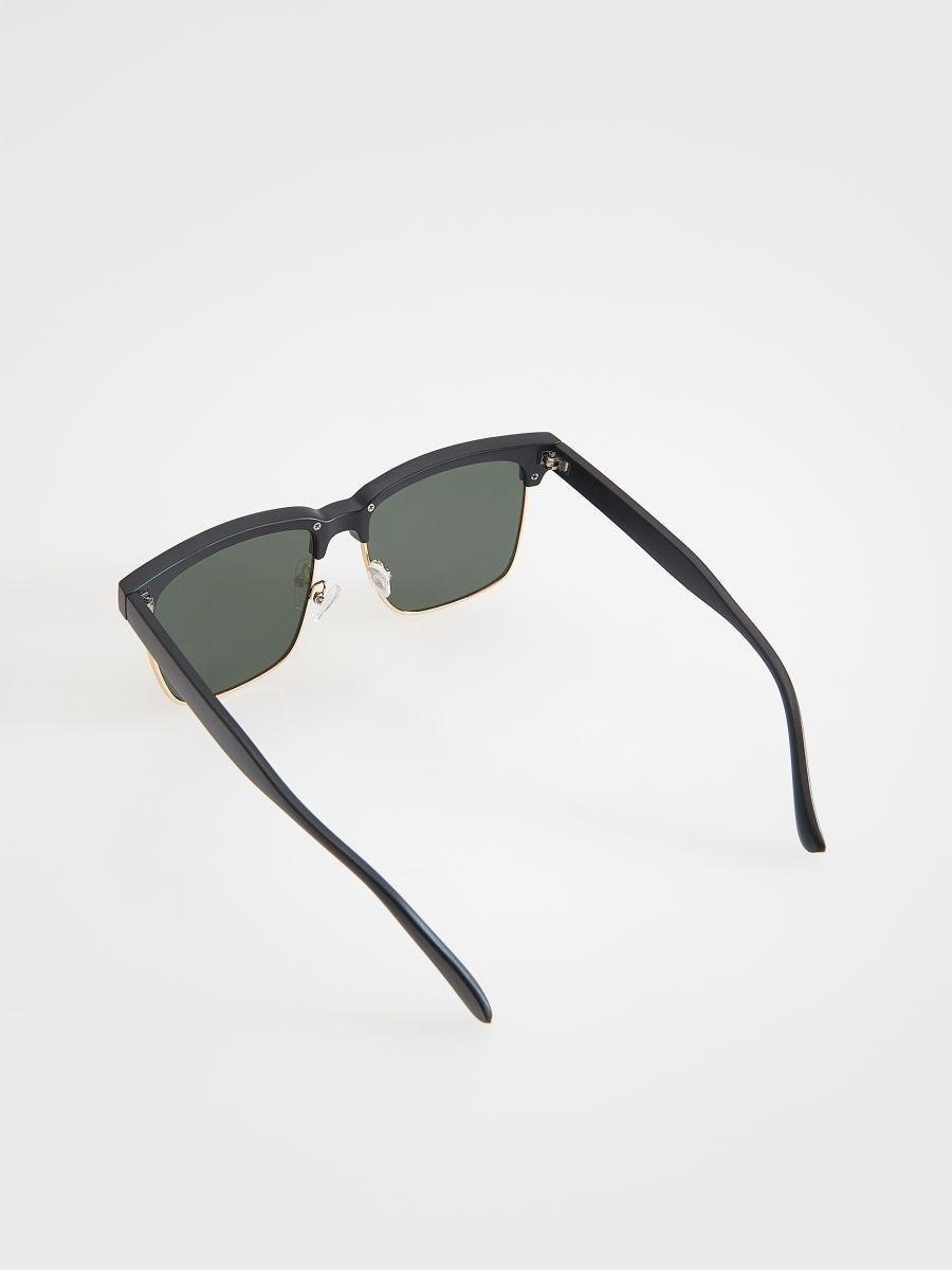 Black Retro Sunglasses, Black, large image number 5