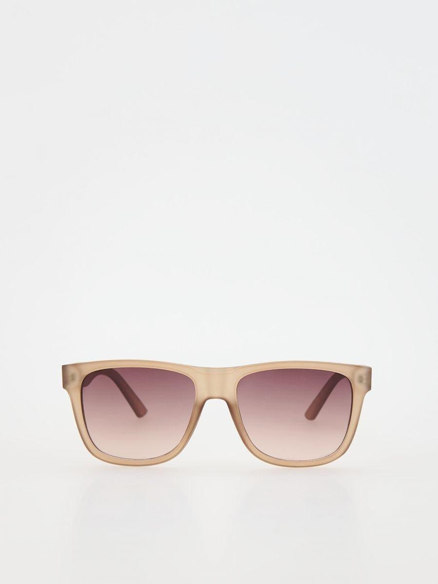 Beige Wayfarer Sunglasses, Beige, large image number 0