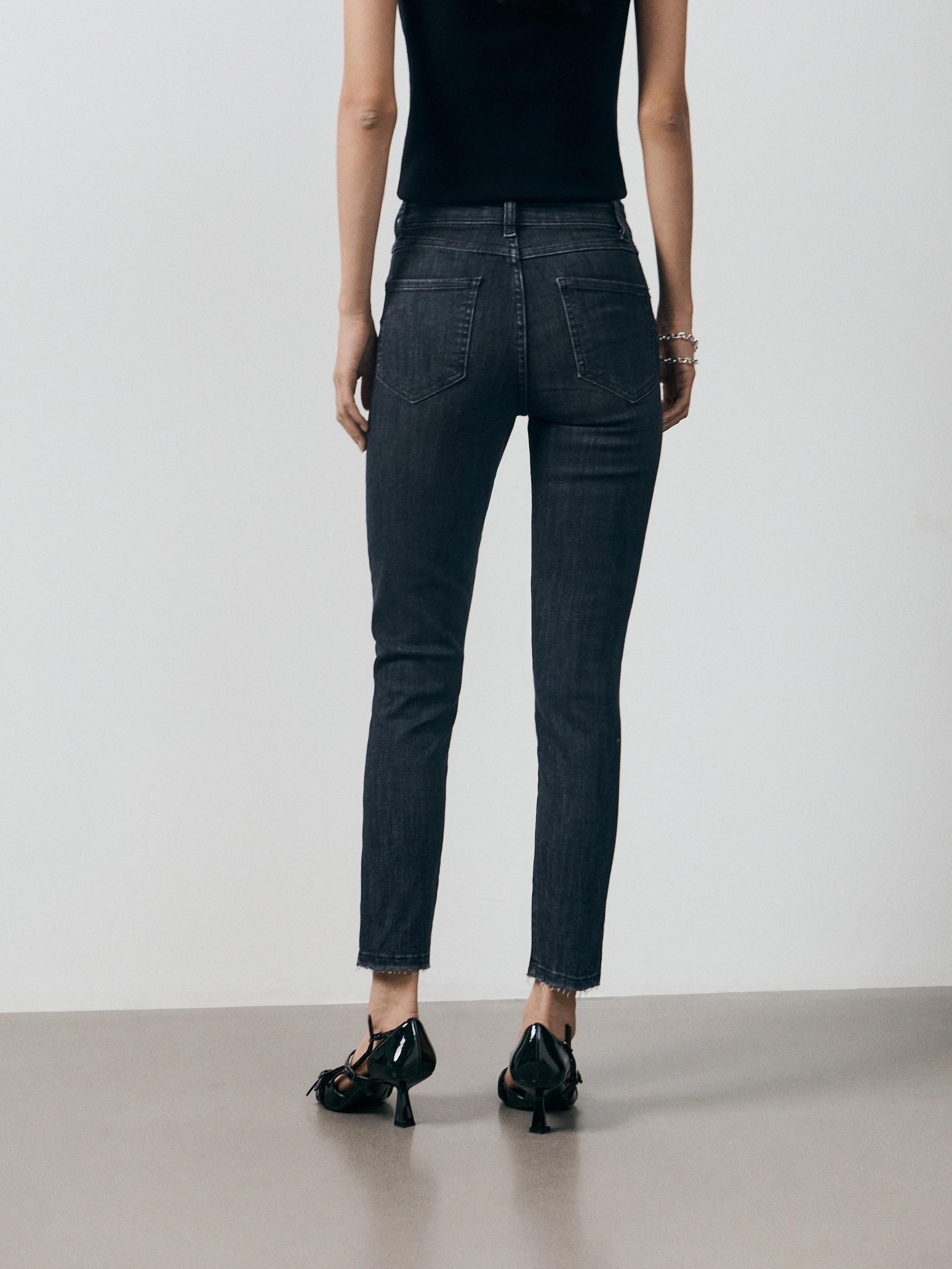 Grey Jeans Trousers, Grey, large image number 5