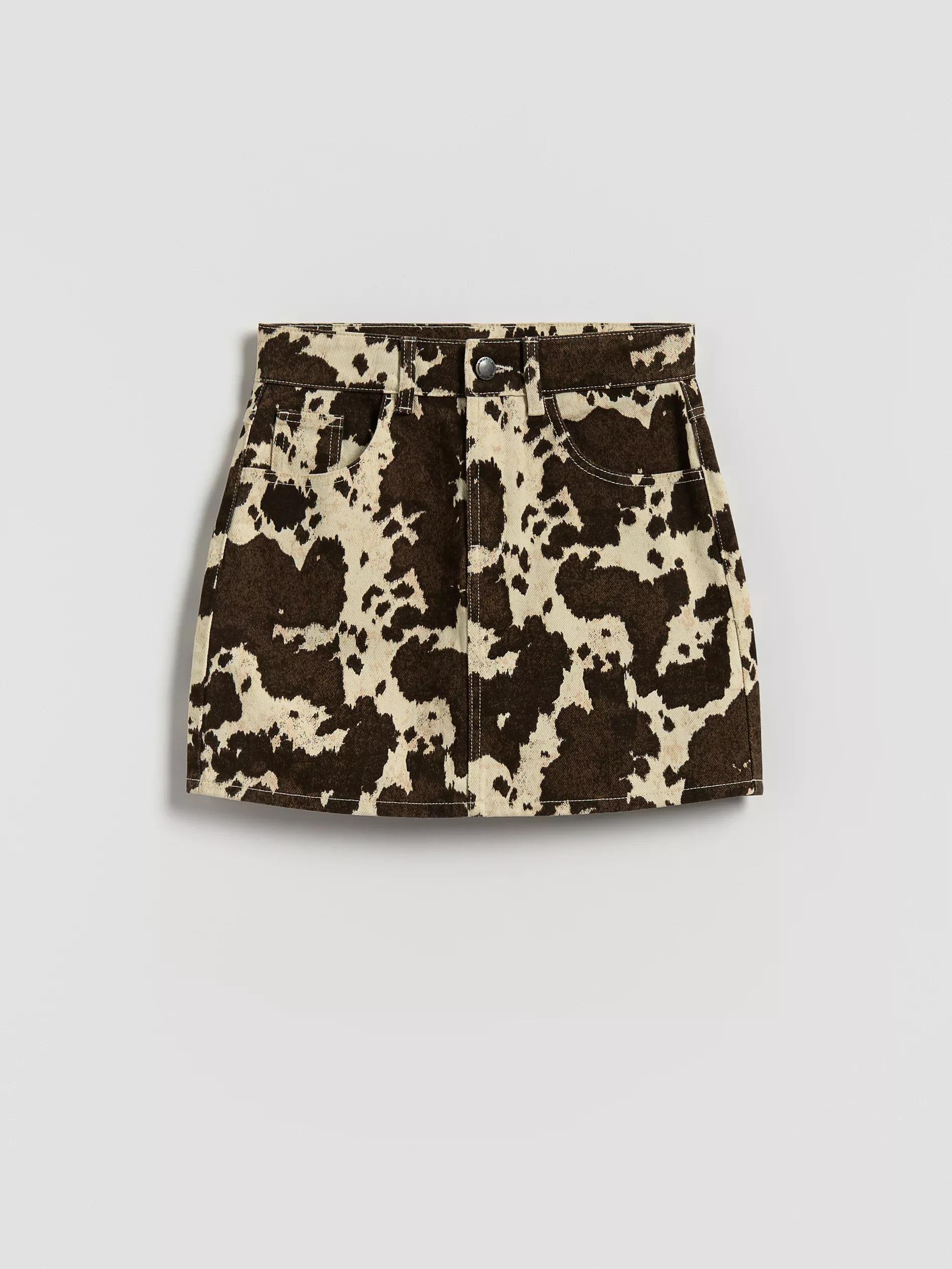 MULTICOLOR Animal pattern skirt, , large image number 1