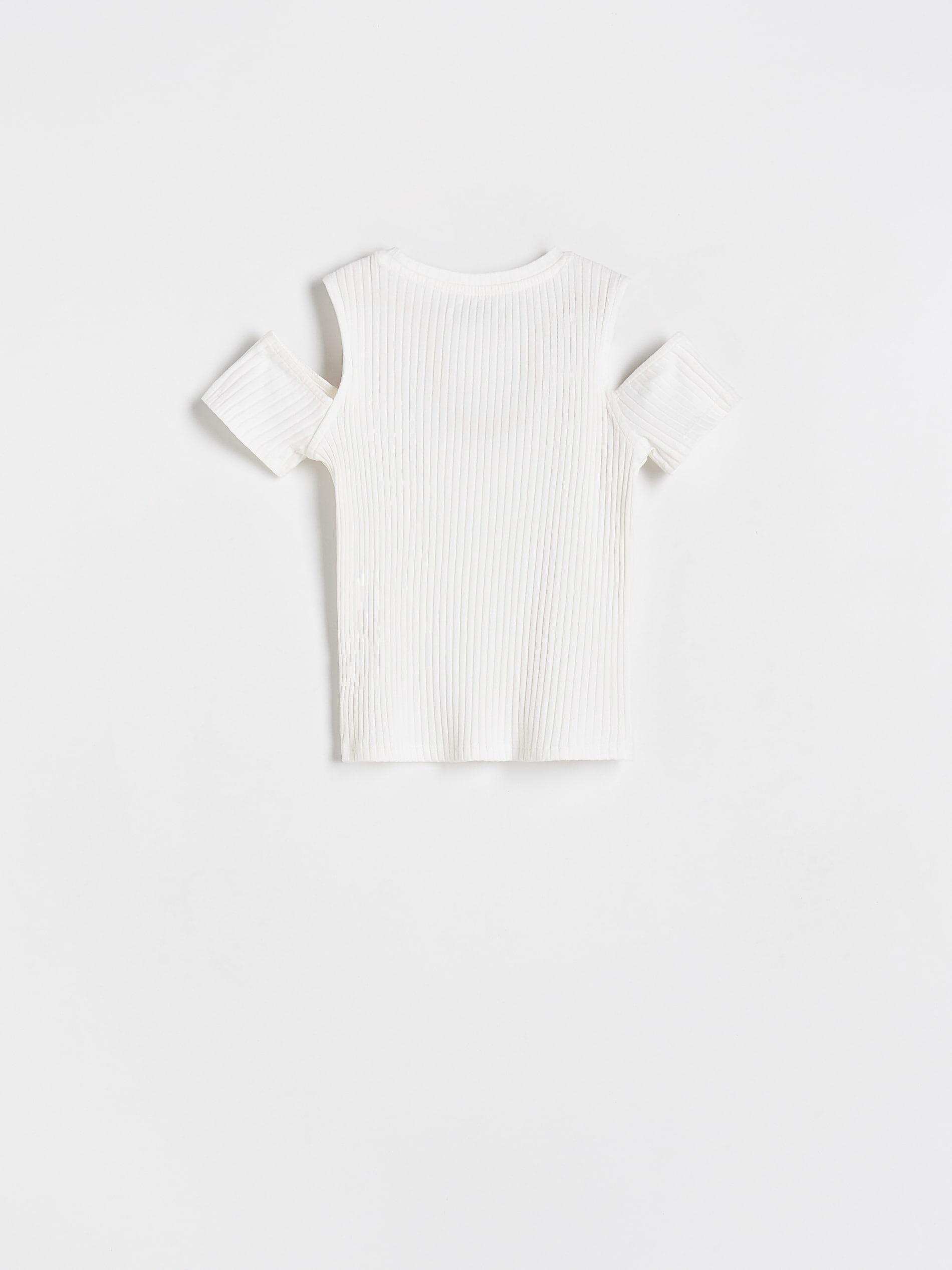 Ivory Open Back T-Shirt, Kids Girls, , large image number 7