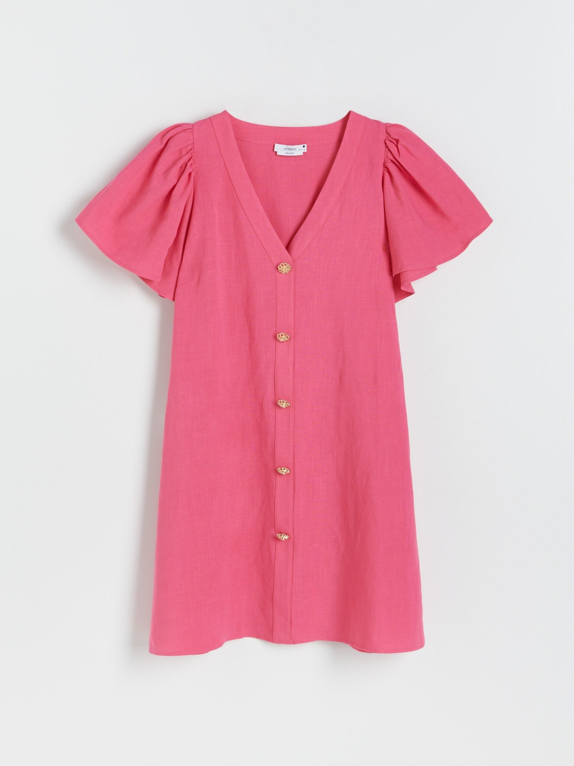 Pink Dress With Linen, , large image number 3