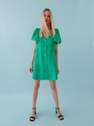 Reserved - Green Dress With Linen