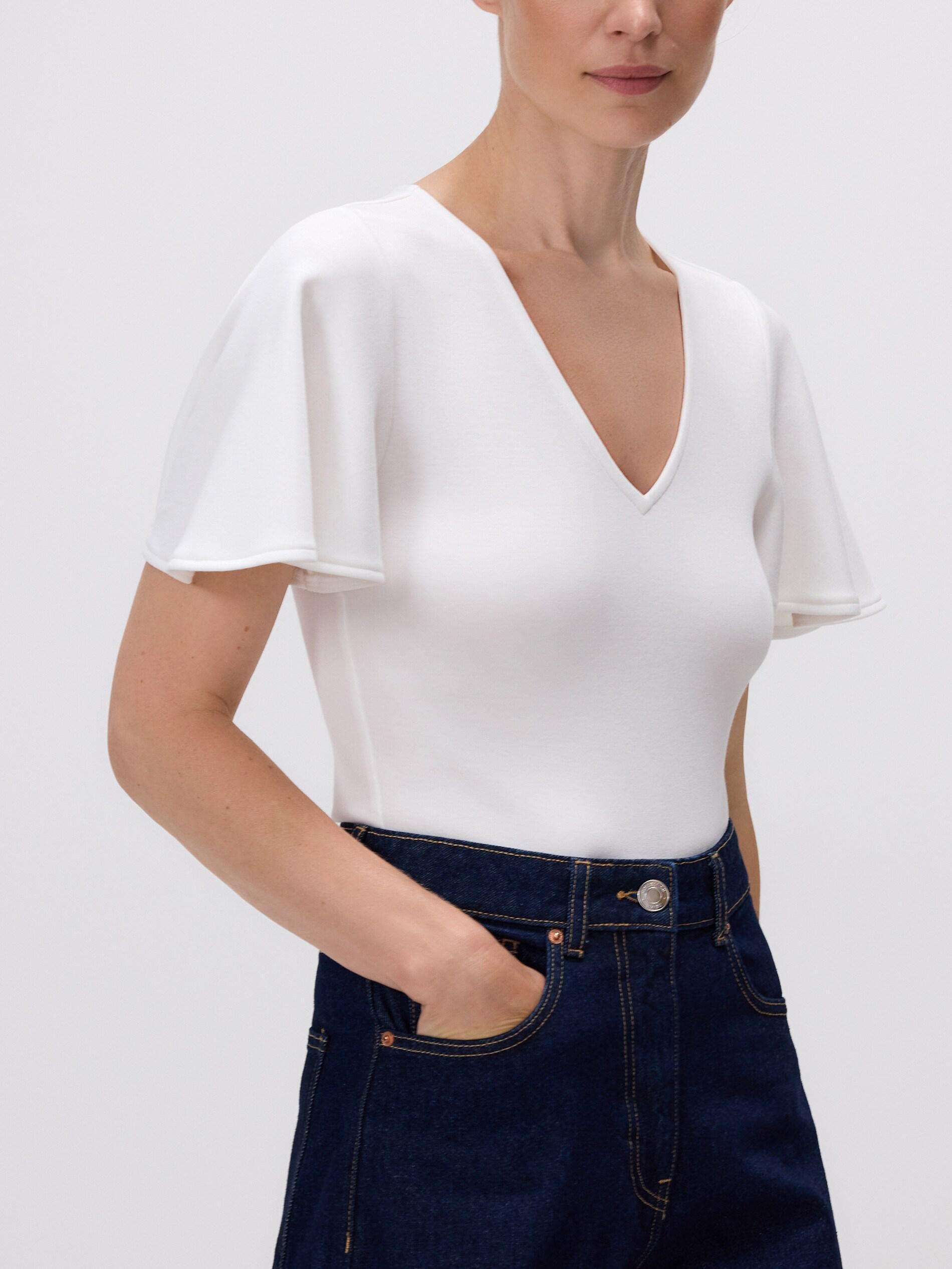 White Ladies` Blouse Body, White, medium