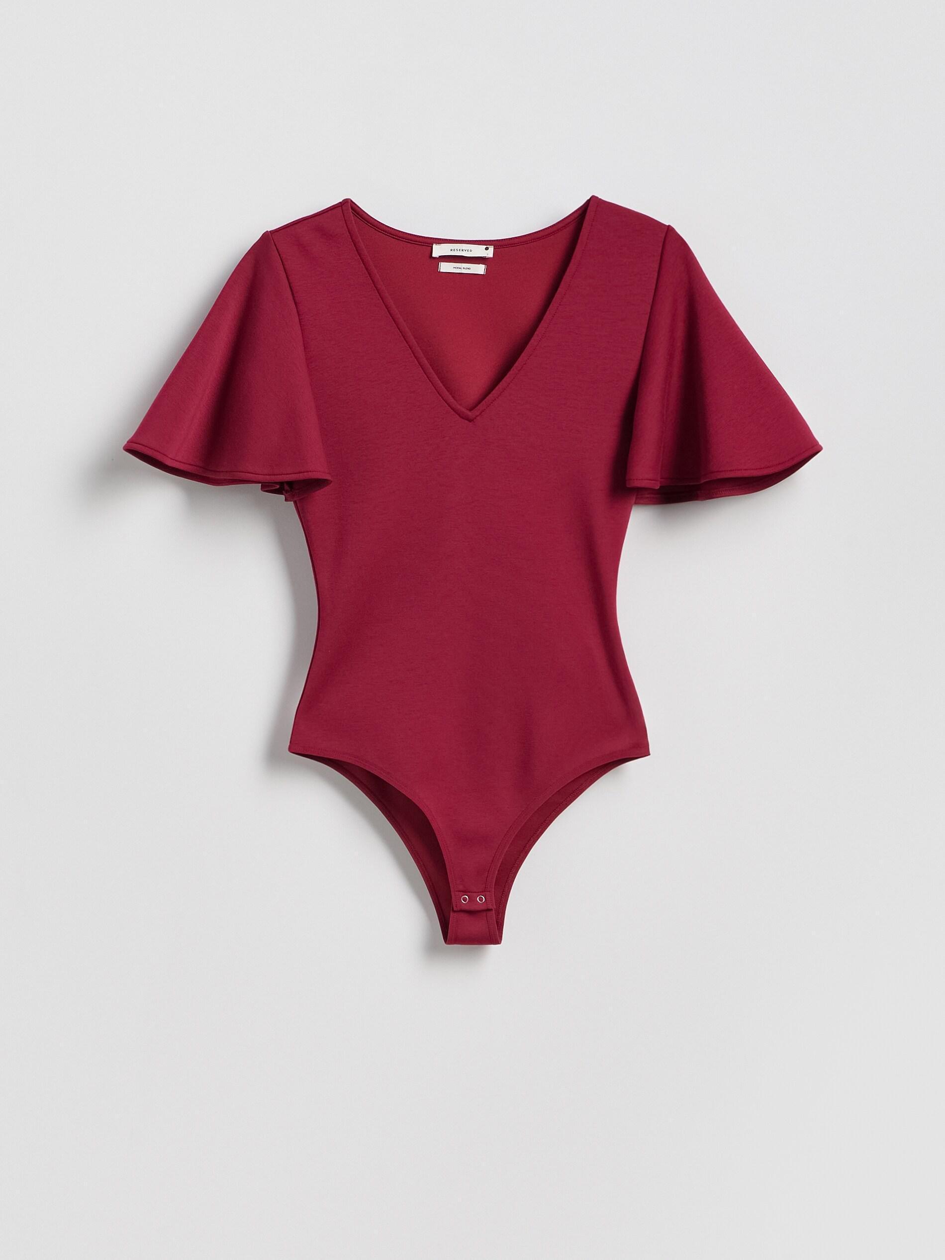Maroon Ladies` Blouse Body, Burgundy, medium