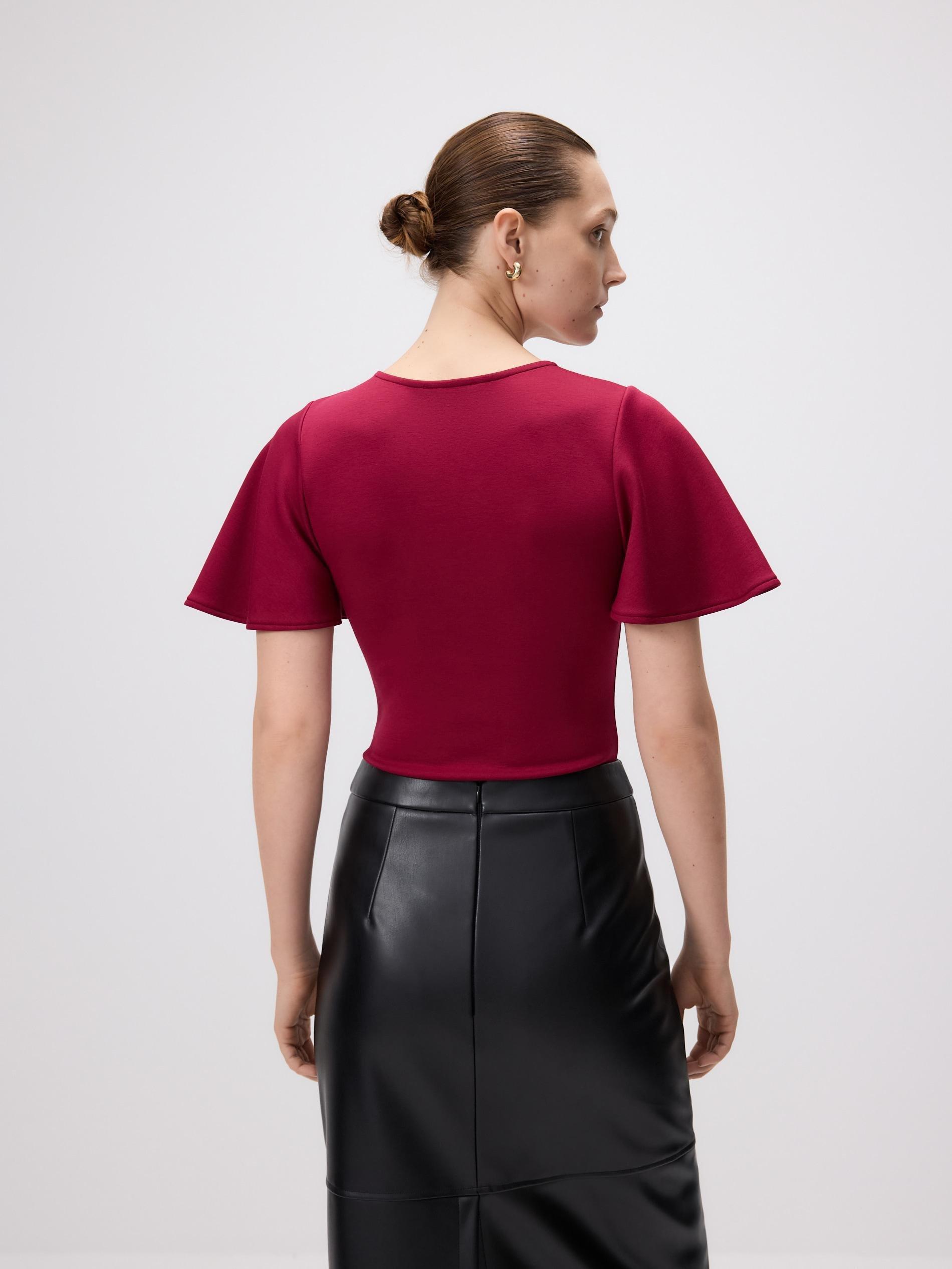 Maroon Ladies` Blouse Body, , large image number 3