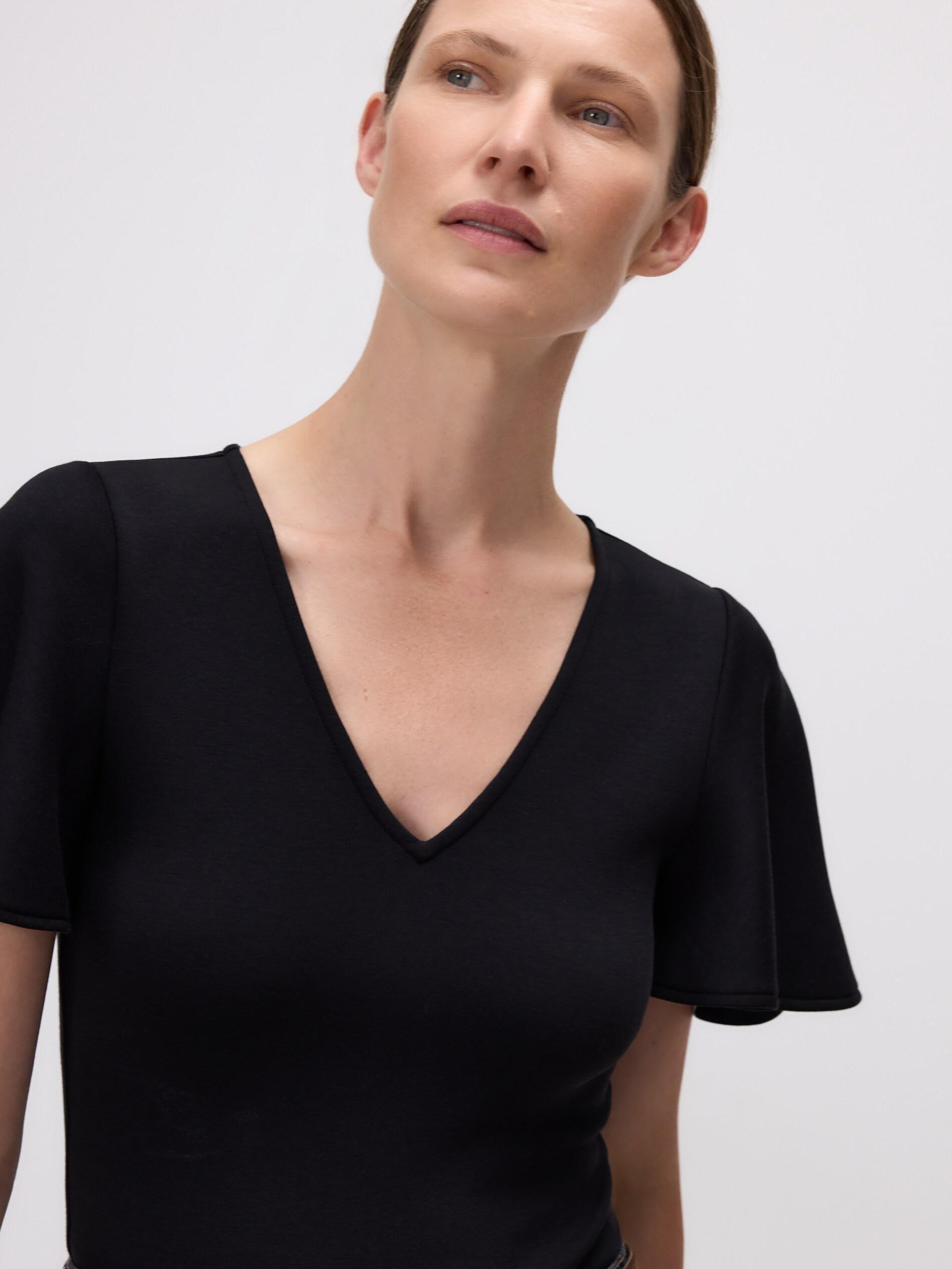 Black Ladies` Blouse Body, Black, large image number 0