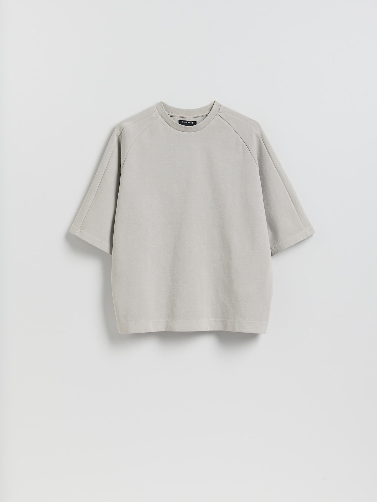 Grey Short Sleeve Sweatshirt, Light grey, large image number 4