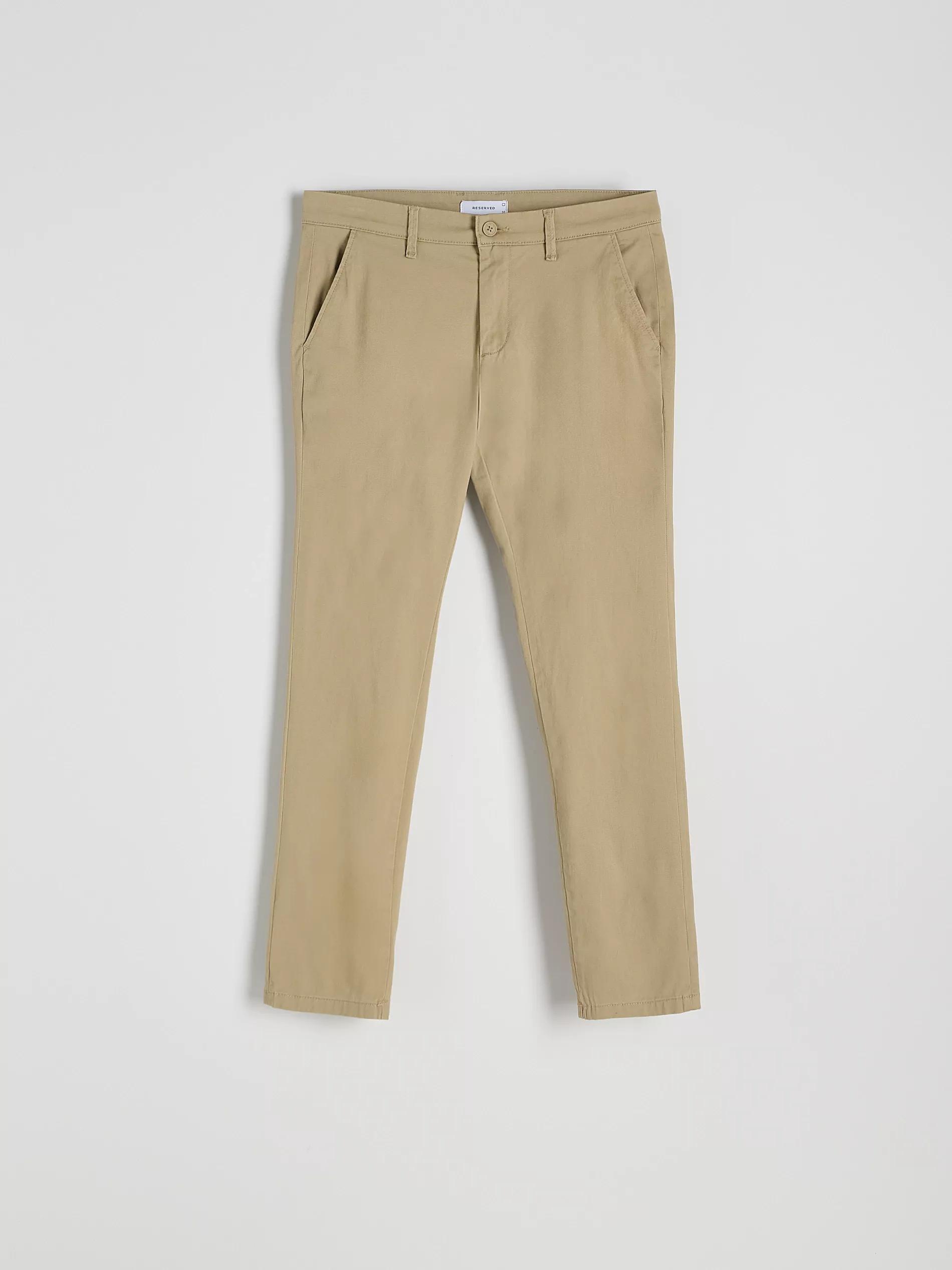 Beige Slim-Fit Chino Pants With A High Cotton Content, , large image number 4