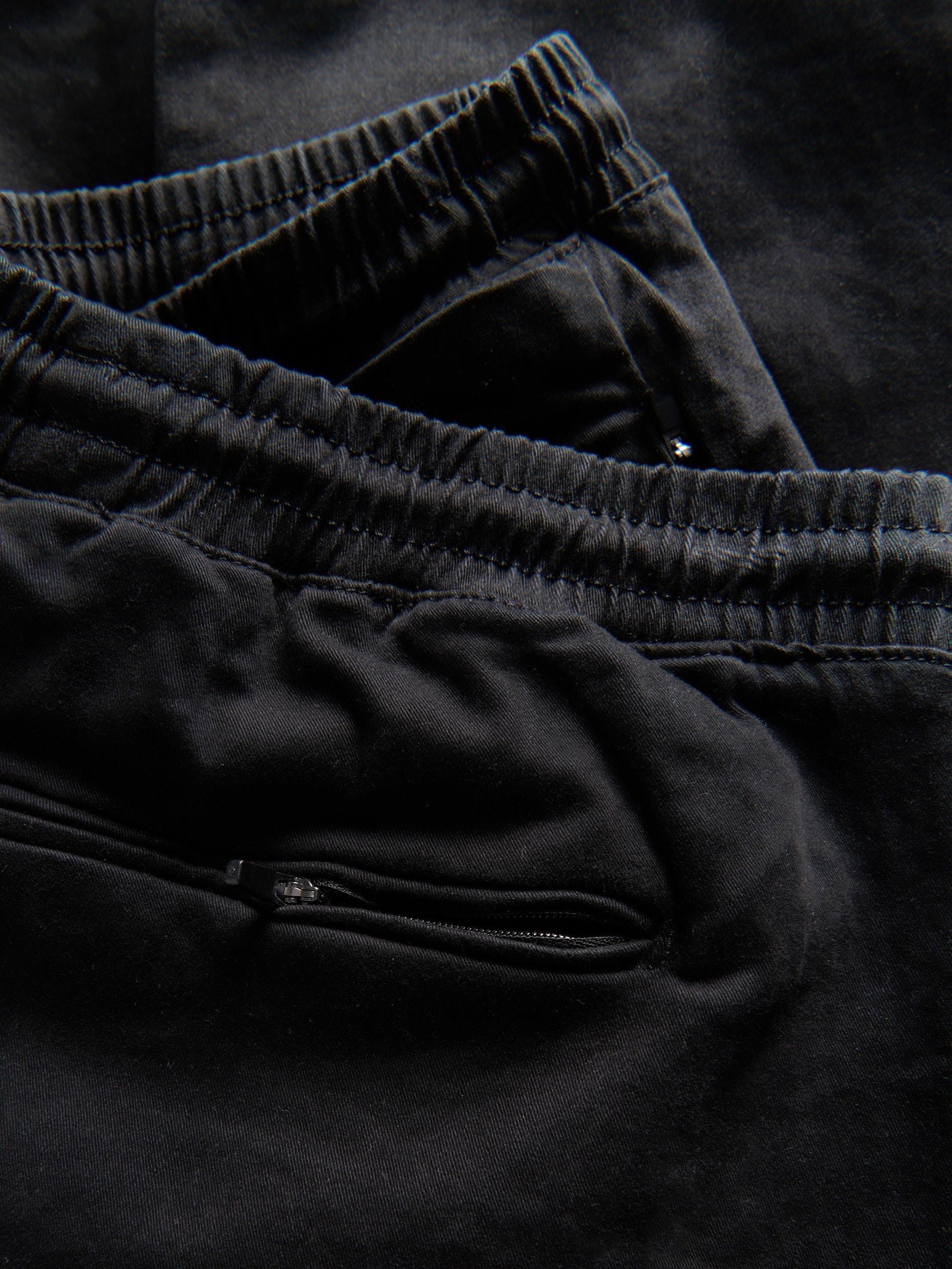 Black Slim Joggers, Black, large image number 4