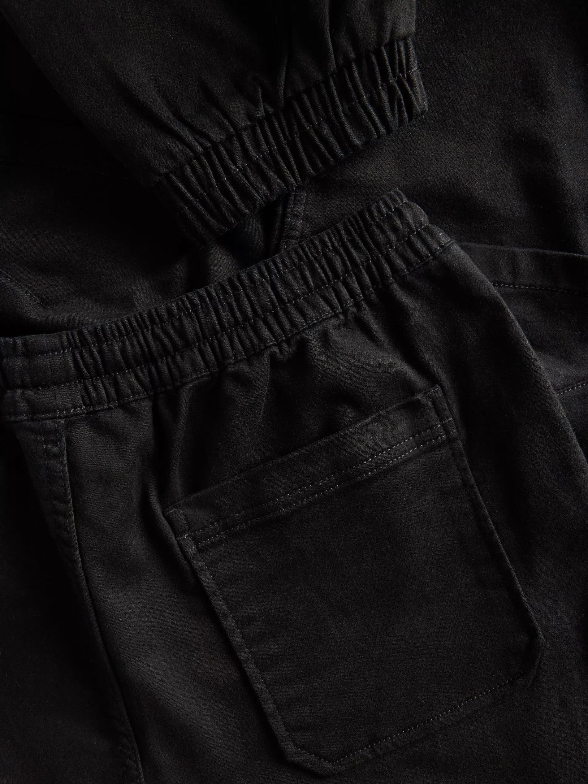 Black Casual Trousers Full Length, , large image number 5
