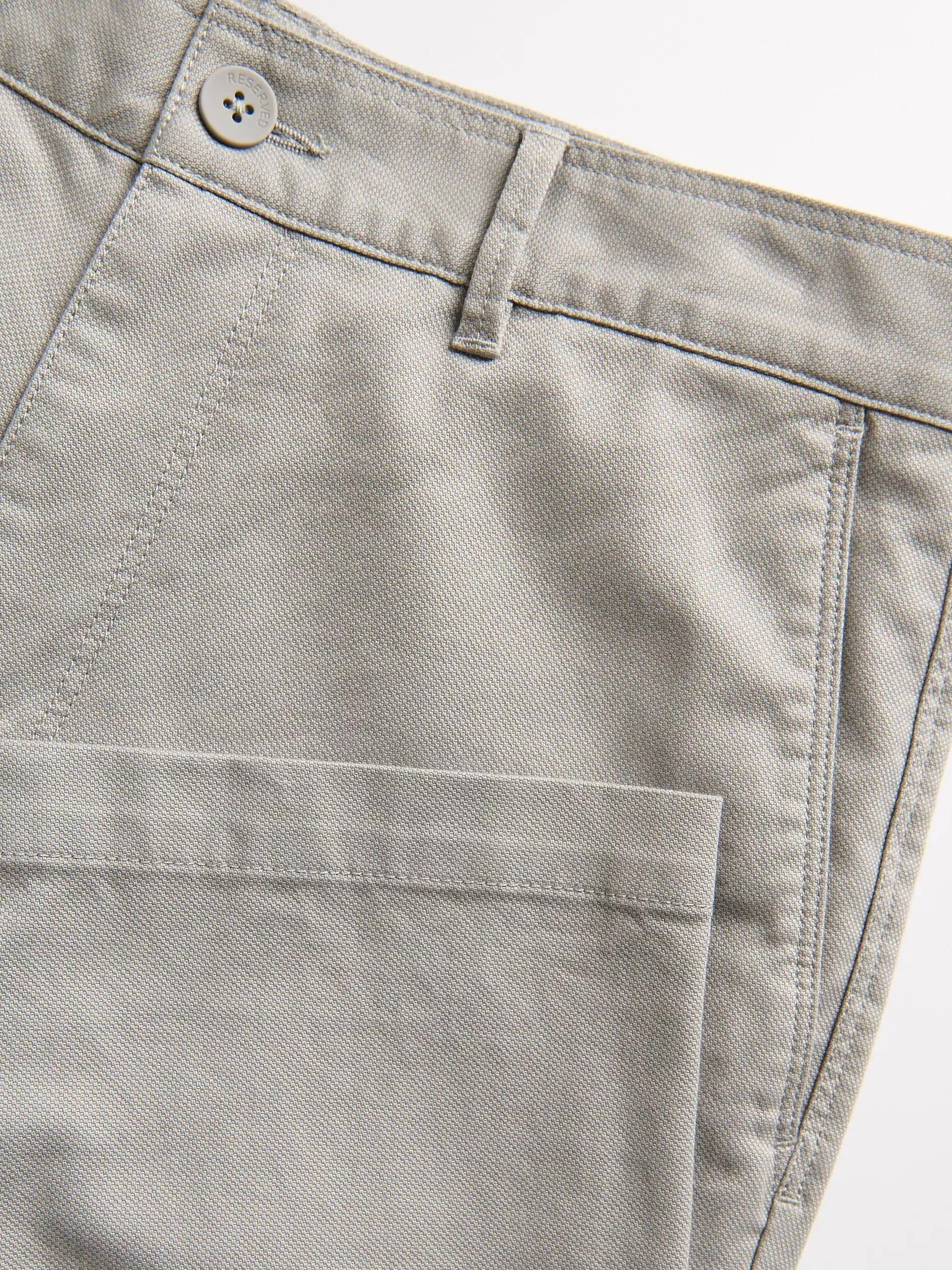 Grey Chino Slim Cotton Rich Trousers, , large image number 5