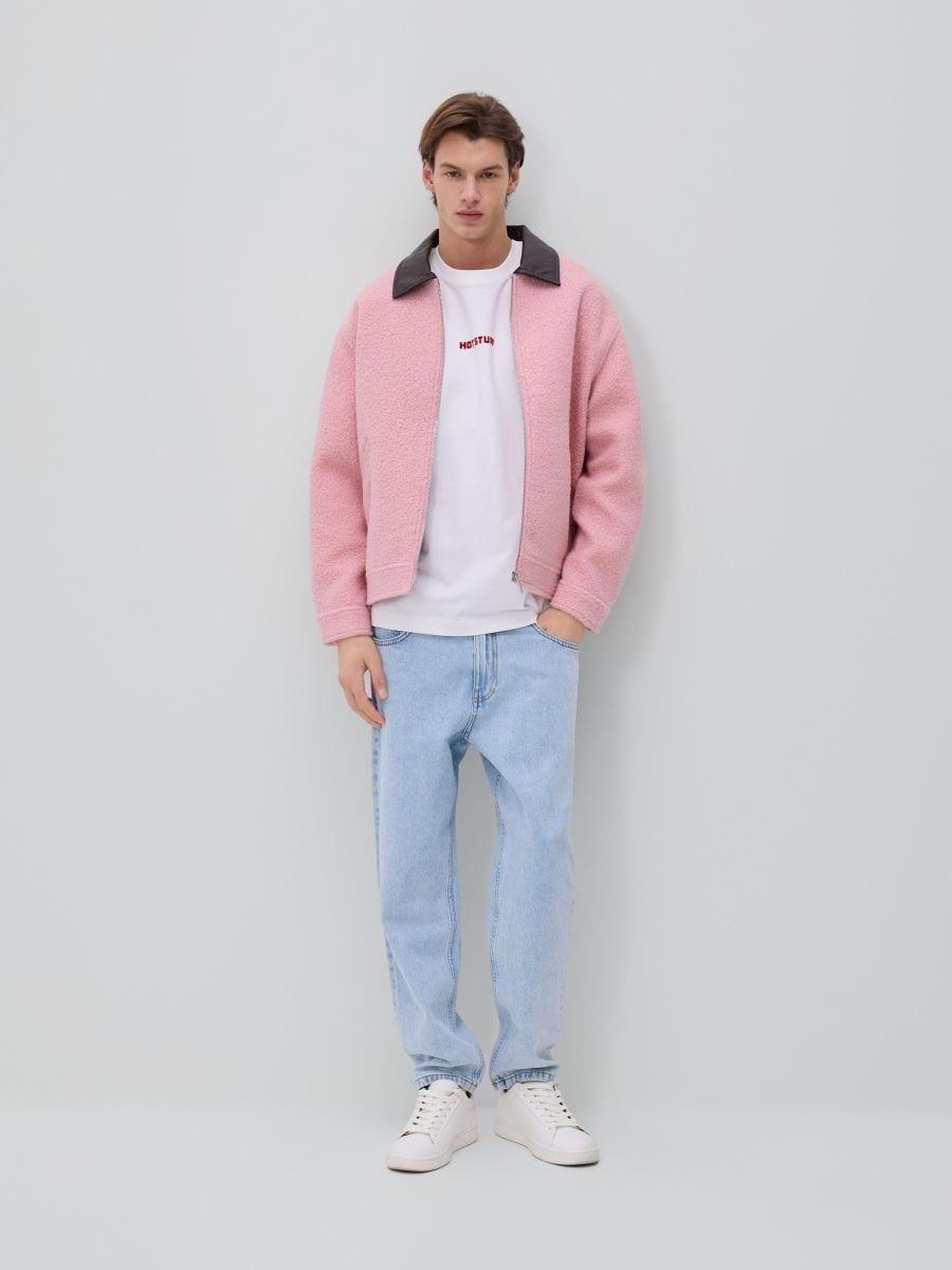 Blue Carrot Jeans With Wash Effect, Blue, large image number 0