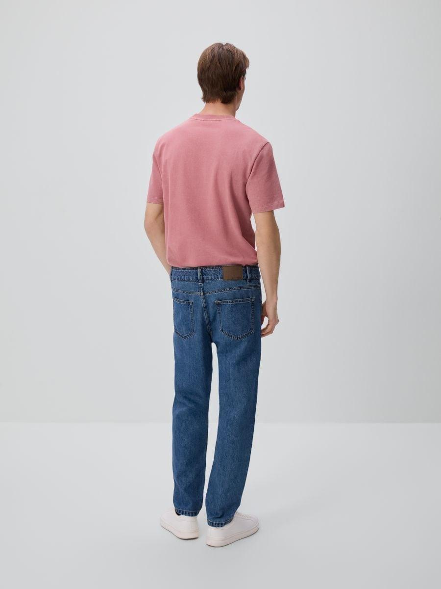 Blue Carrot Jeans With Wash Effect, Blue, large image number 1