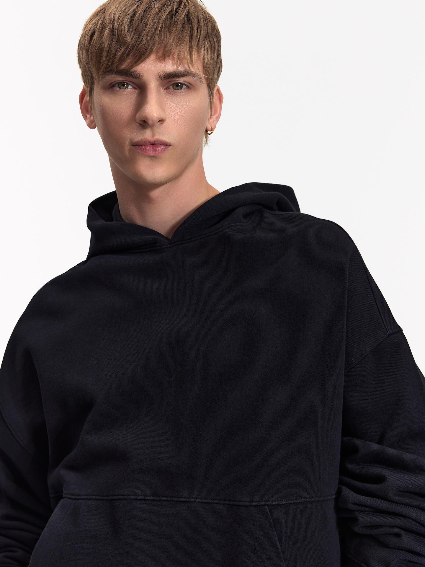 Black Jogging Top, Black, medium