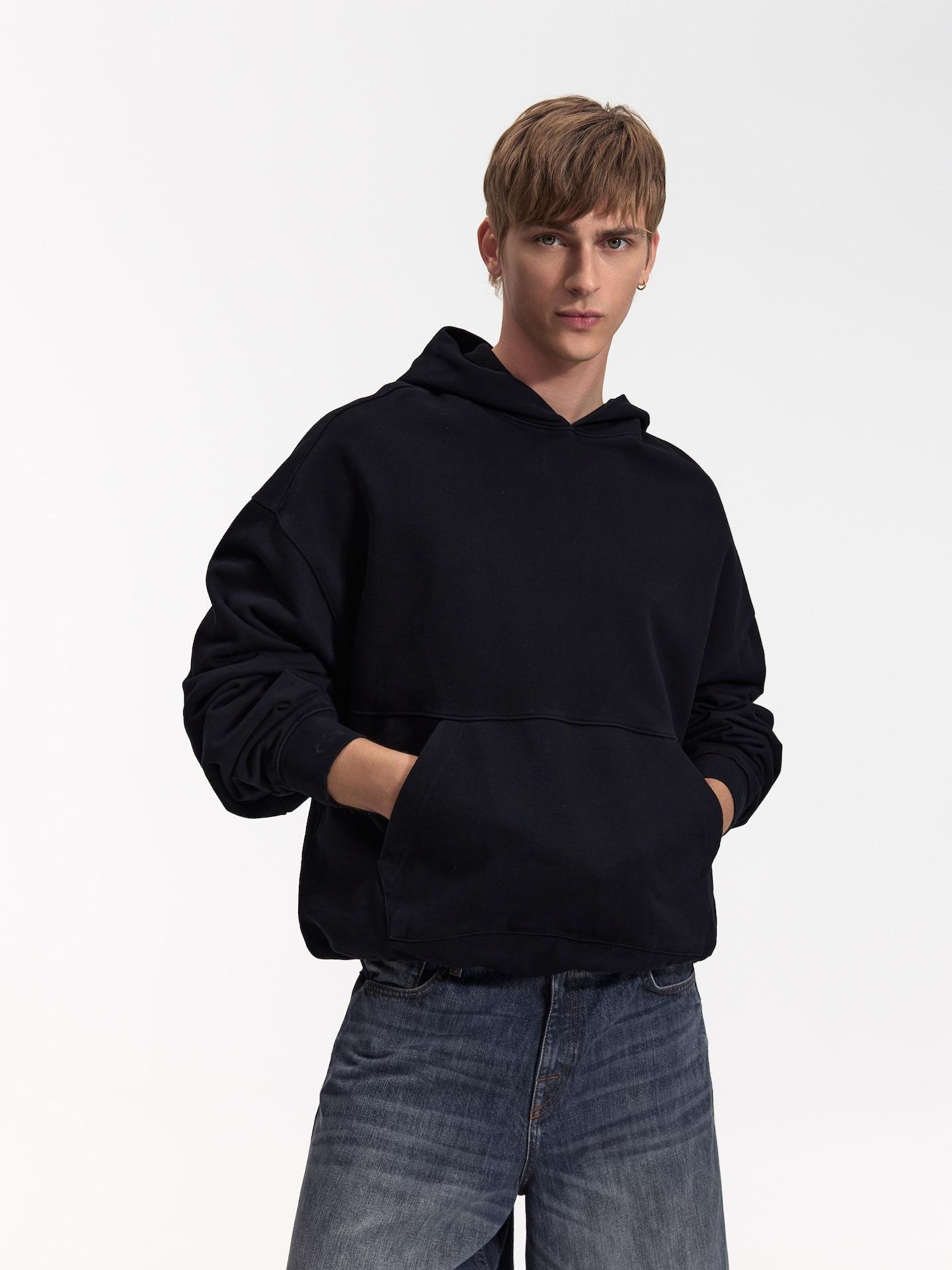 Black Jogging Top, Black, large image number 1
