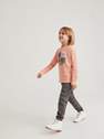 Reserved - Peach Long Sleeve Sweater With Applique, Kids Boy