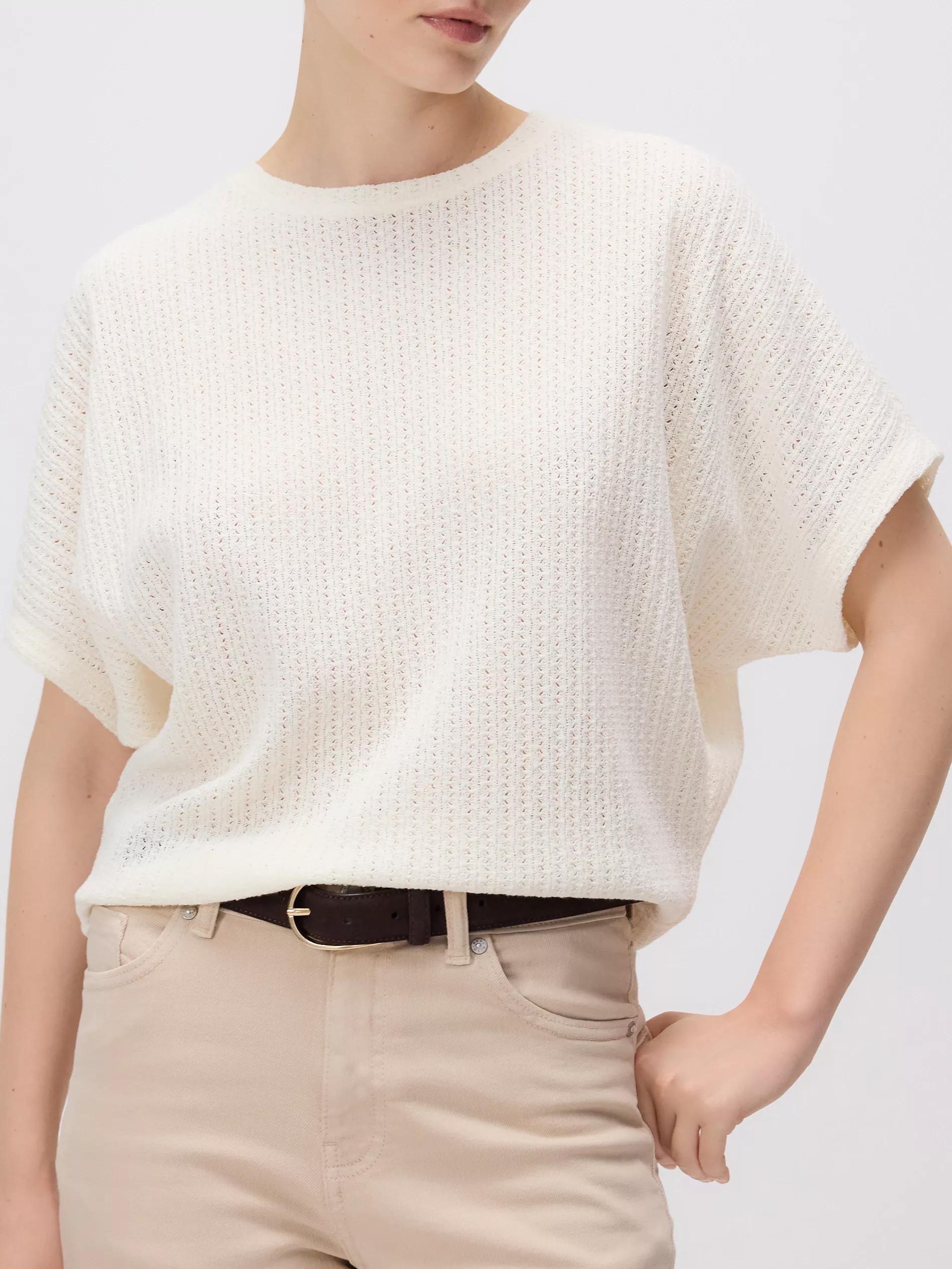 CREAM LADIES` BLOUSE, Ivory, medium