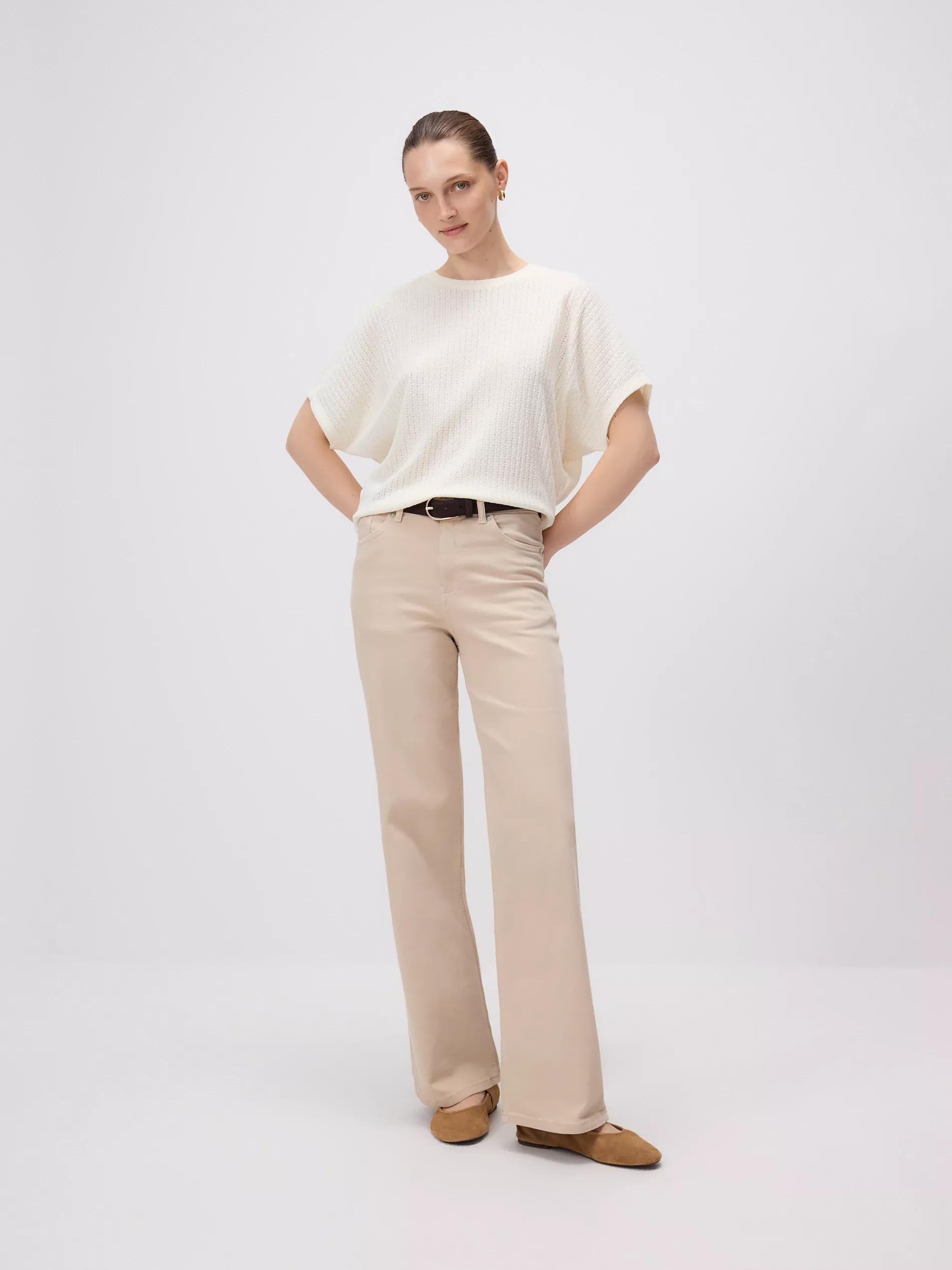 CREAM LADIES` BLOUSE, Ivory, large image number 1