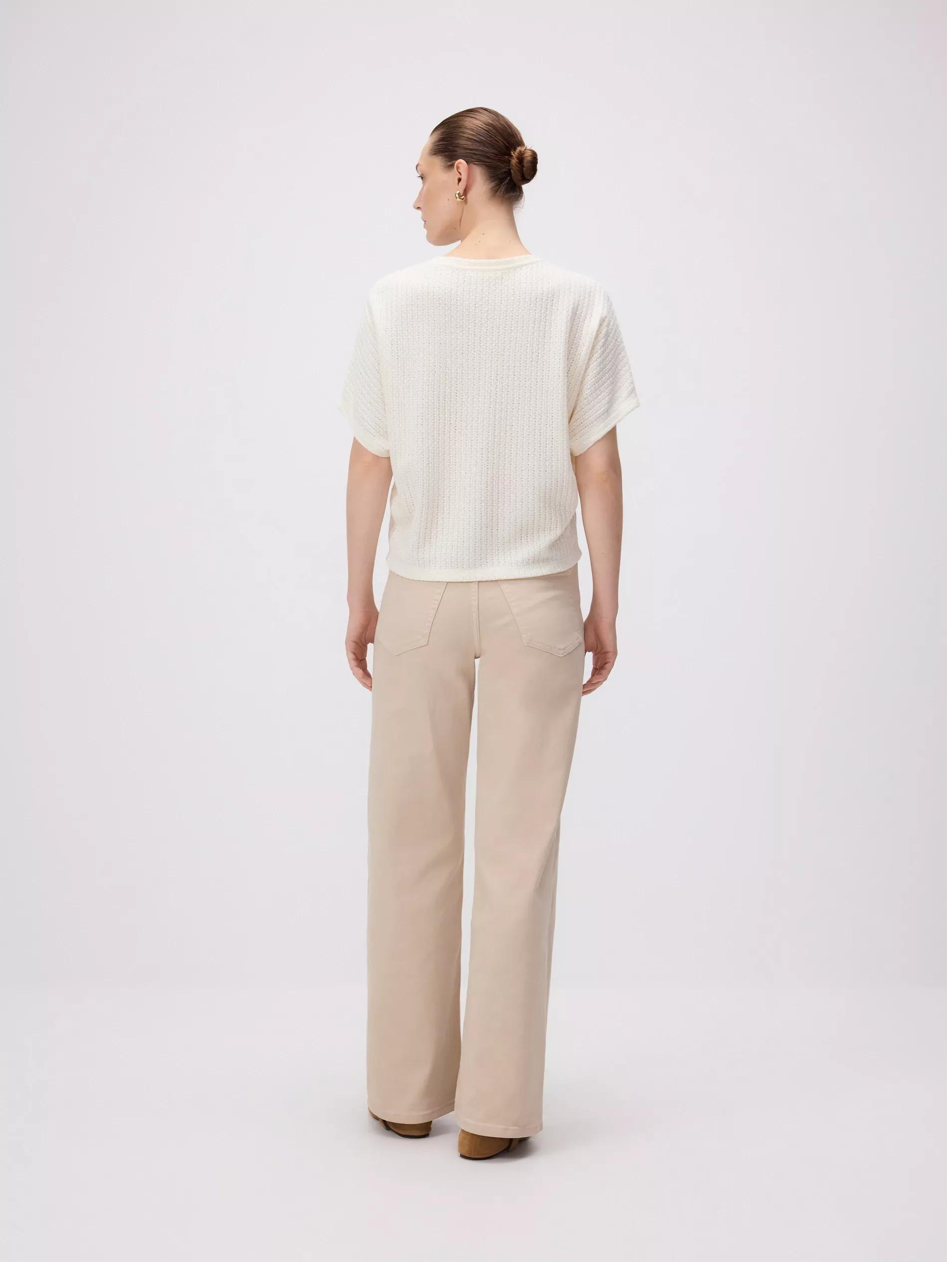 CREAM LADIES` BLOUSE, Ivory, large image number 3