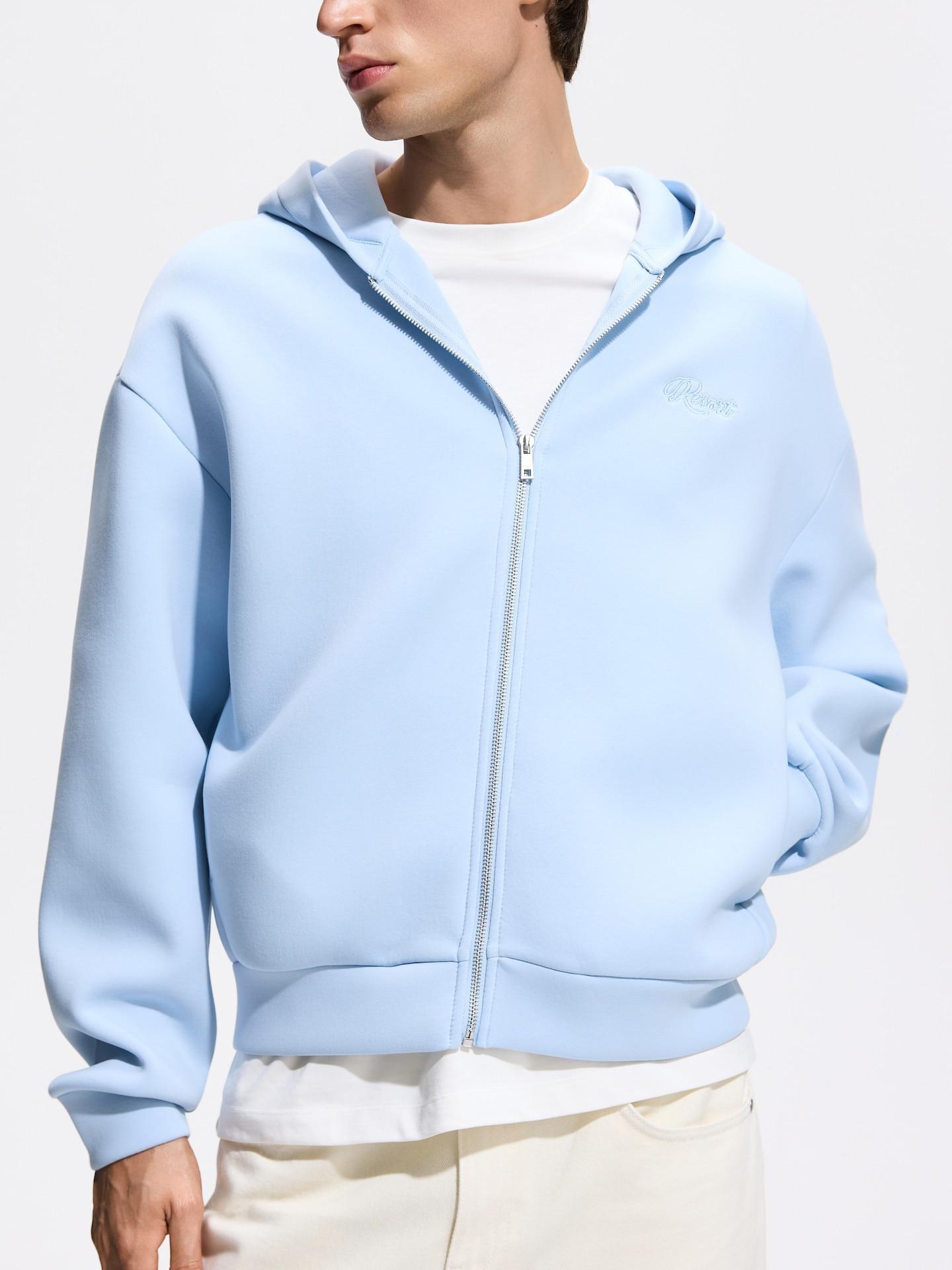 Blue Sweatshirt With Back Embroidery, Blue, large image number 1