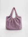 Reserved - Lavender Bag Made Of Imitation Lambskin, Women