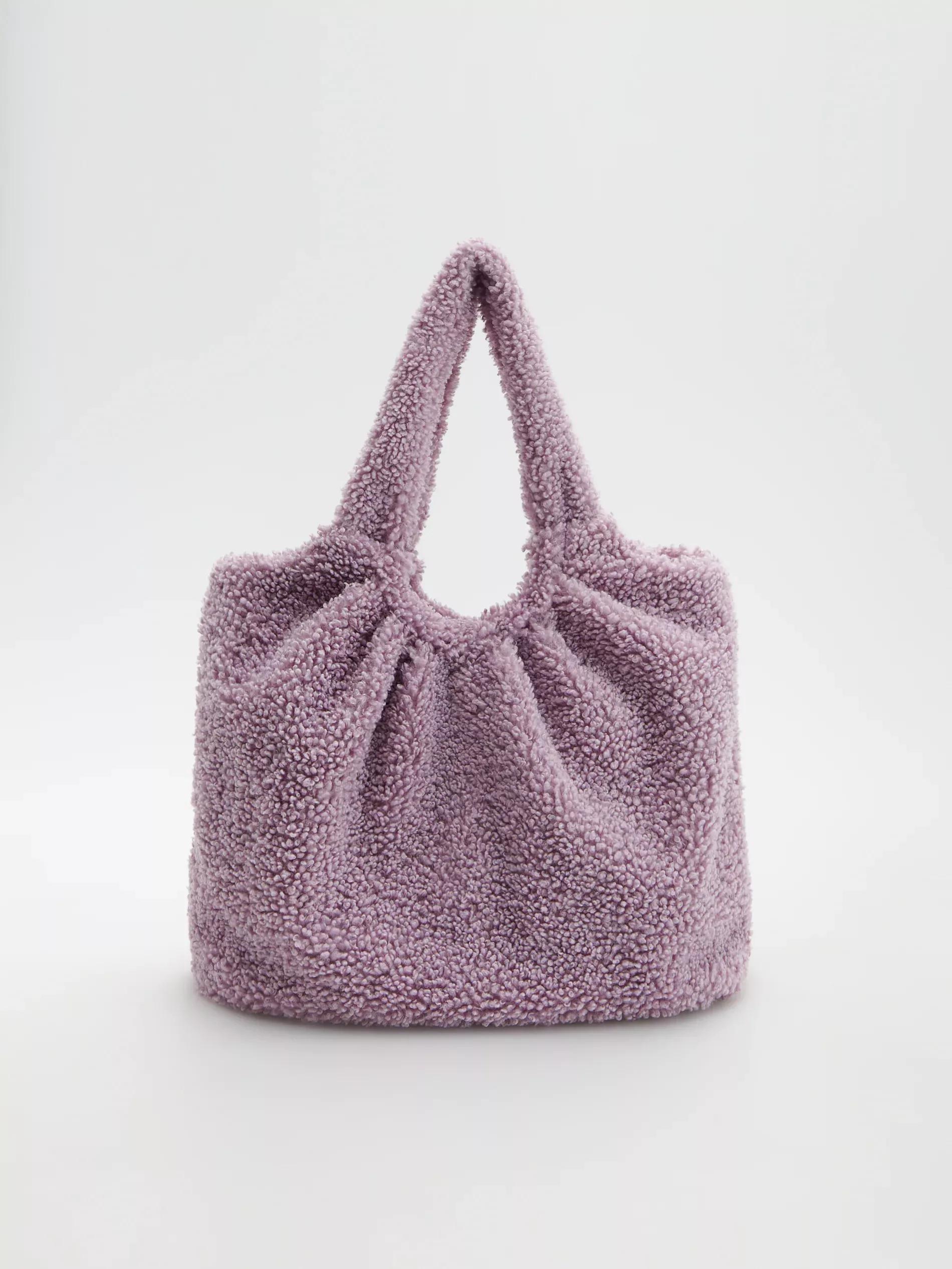 Lavender Bag Made Of Imitation Lambskin, Women, , large image number 0