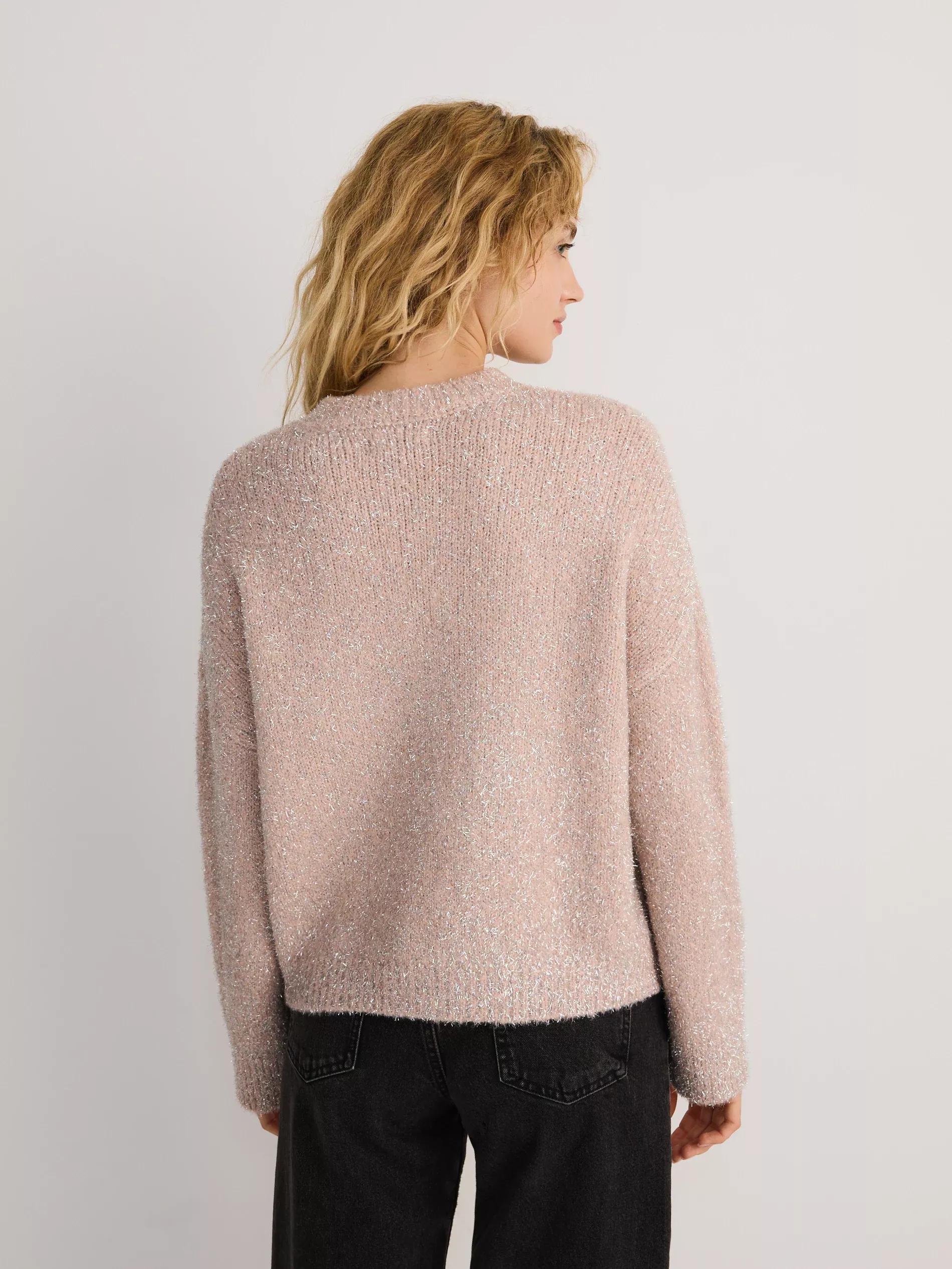 Pink Relxed Knitted Sweater, , large image number 2