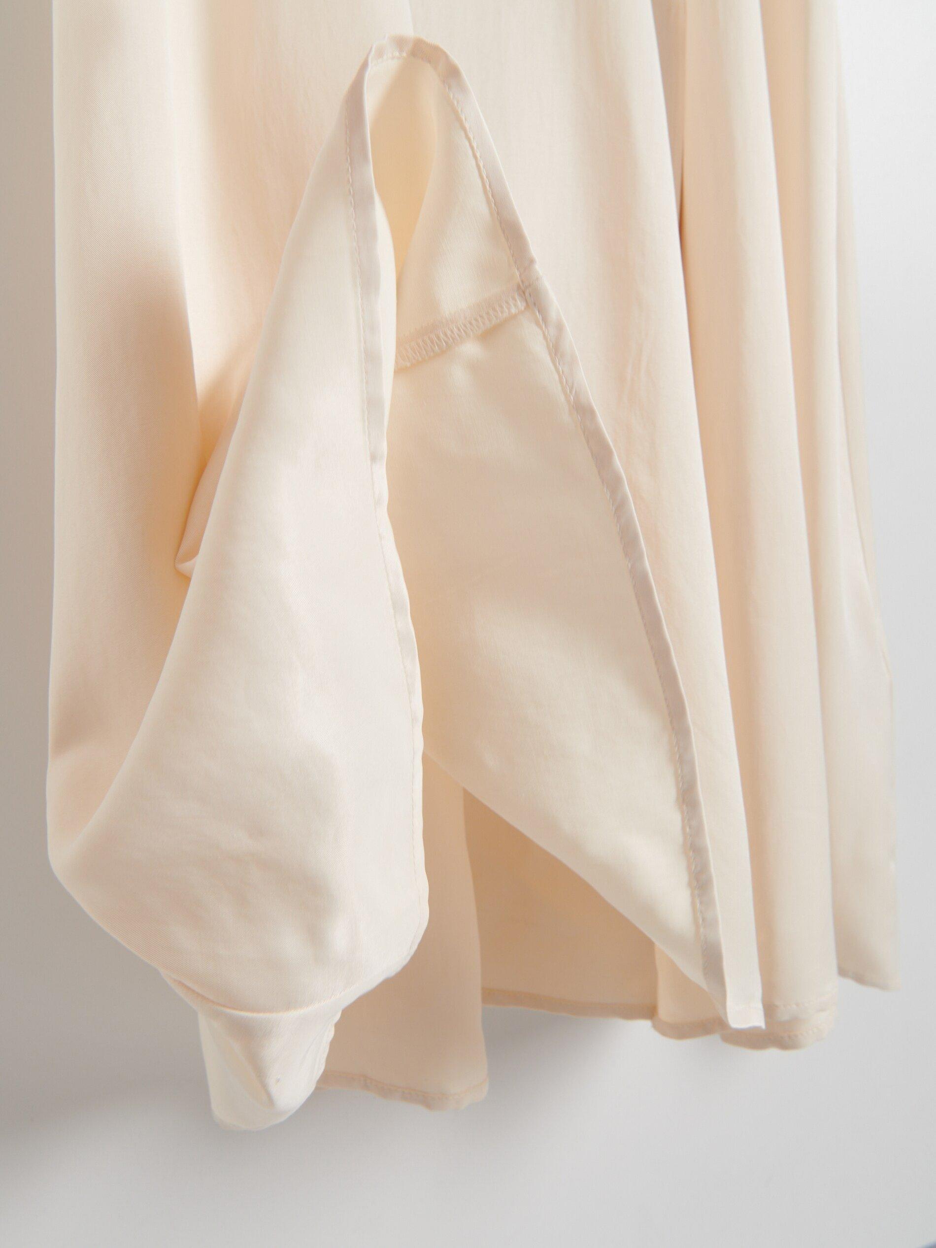Cream Tencel Lyocell Dress, , large image number 4