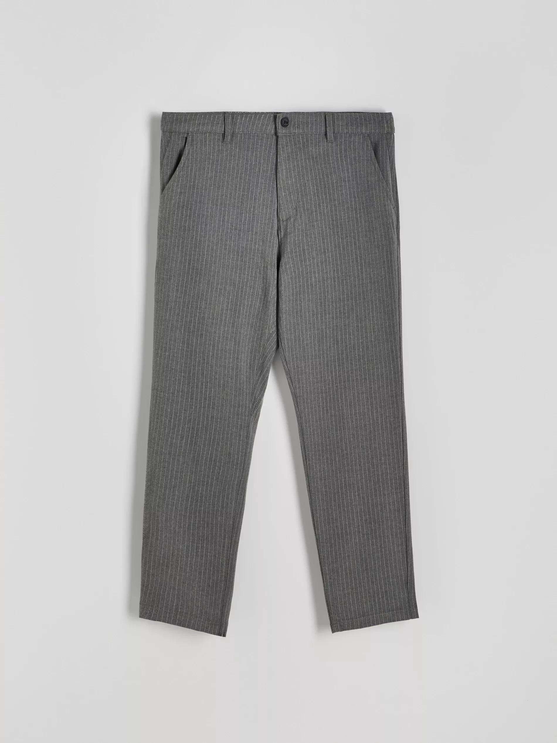 Grey Slim-Fit Chinos Made From A Viscose Blend, , large image number 5