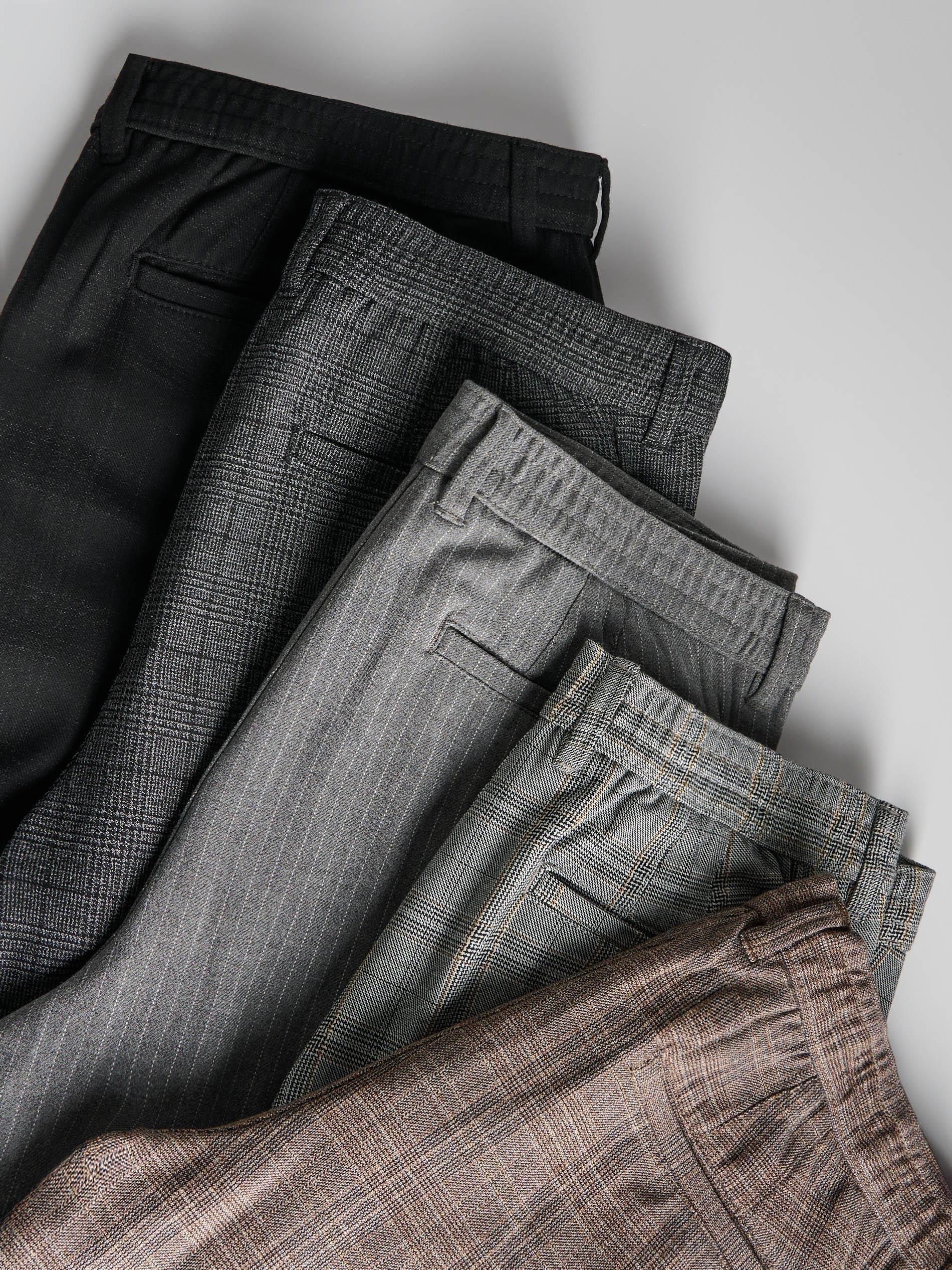 Grey Slim-Fit Chinos Made From A Viscose Blend, , large image number 6