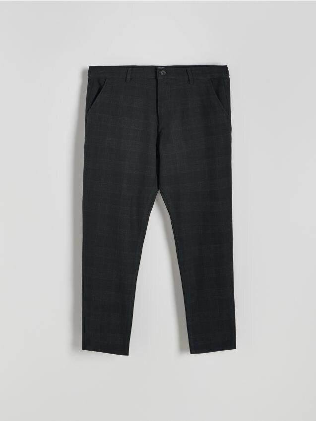 Black Slim-Fit Chinos Made From A Viscose Blend, , large image number 0