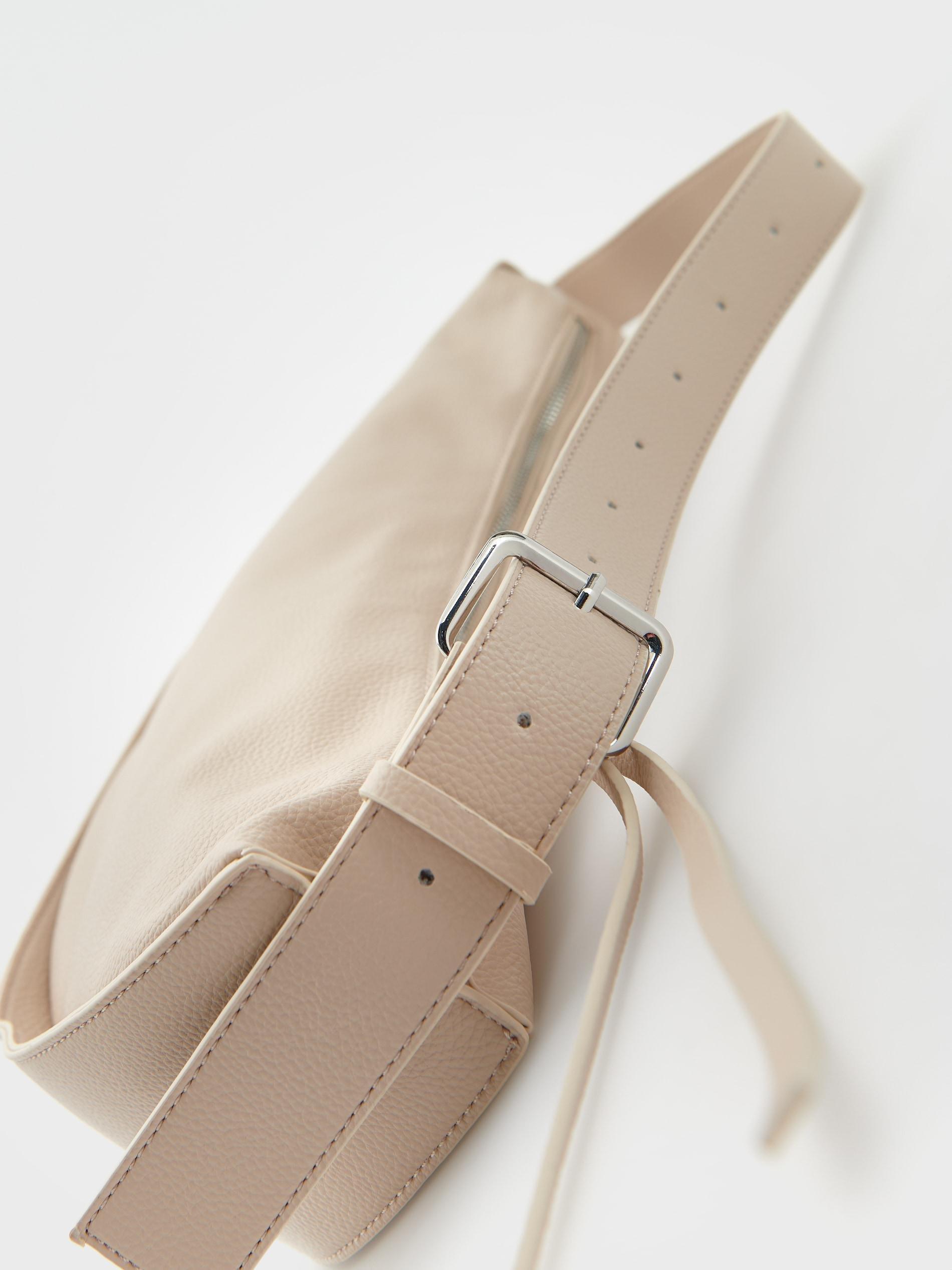 Cream Belt Bag, Ivory, large image number 4